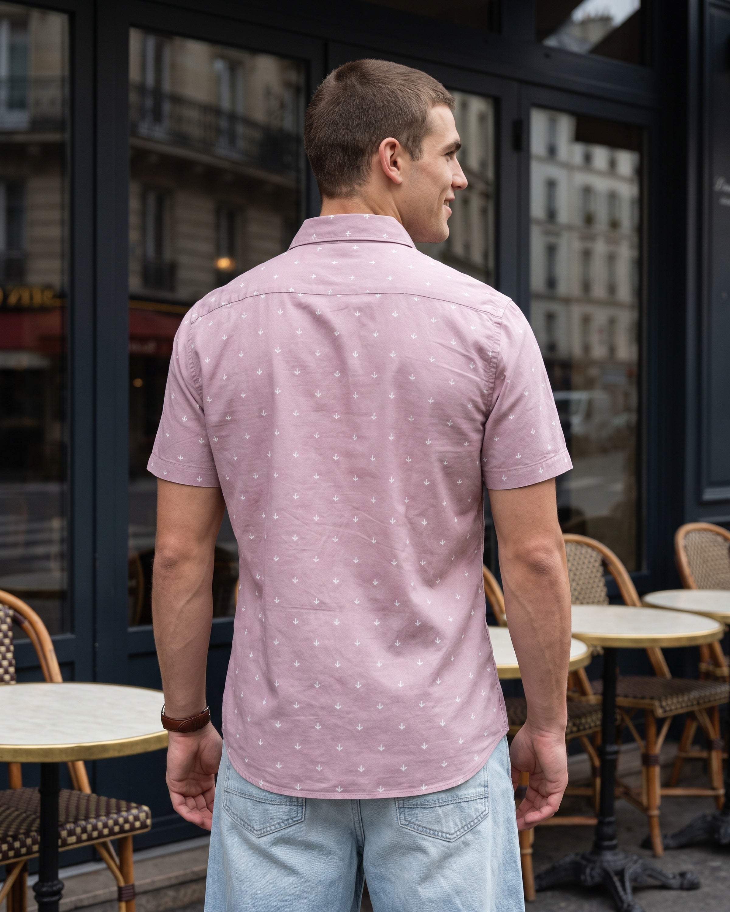 AnationZ Heritage Linen Printed Short Sleeve Shirt - Sri Lanka