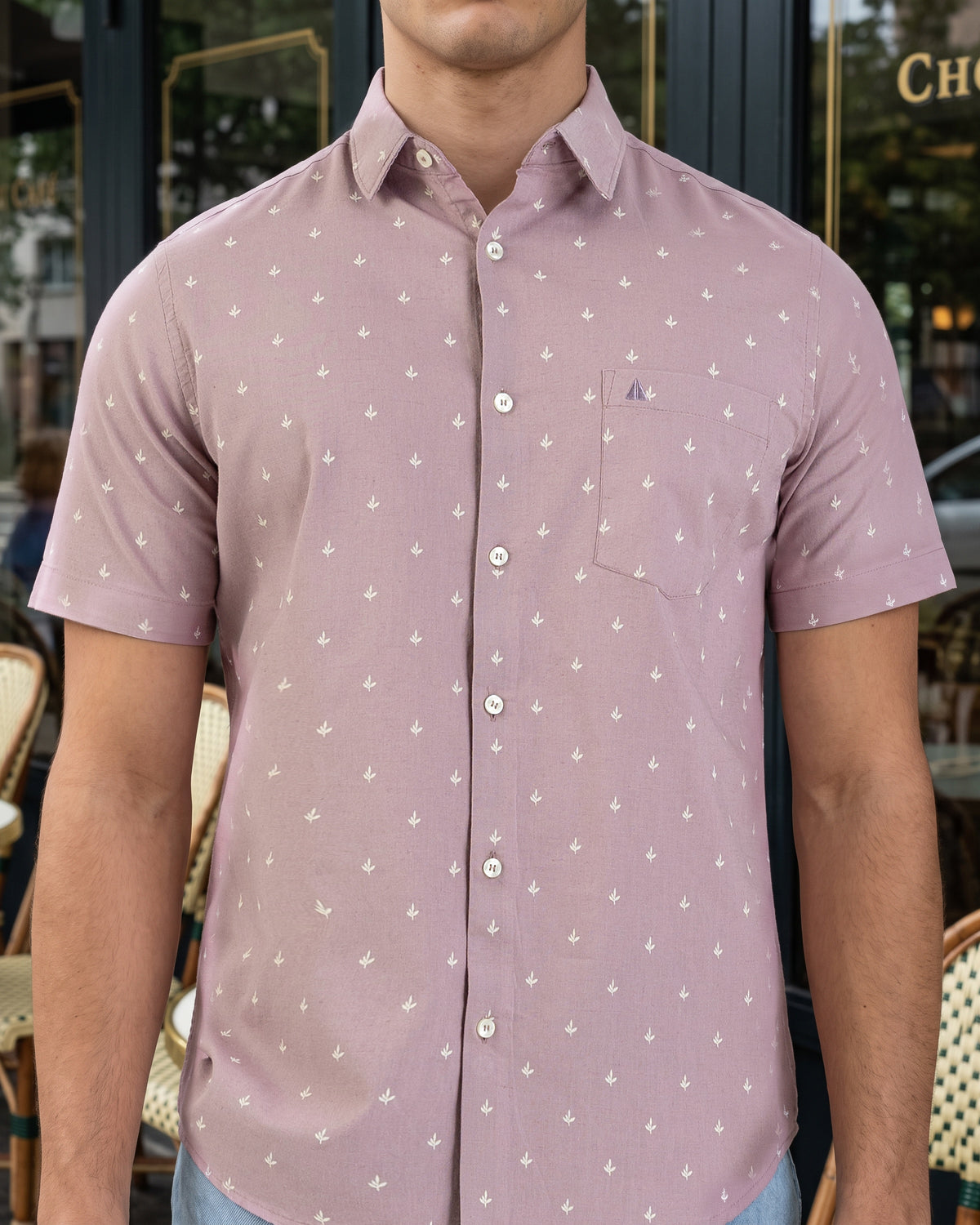 AnationZ Heritage Linen Printed Short Sleeve Shirt - Sri Lanka
