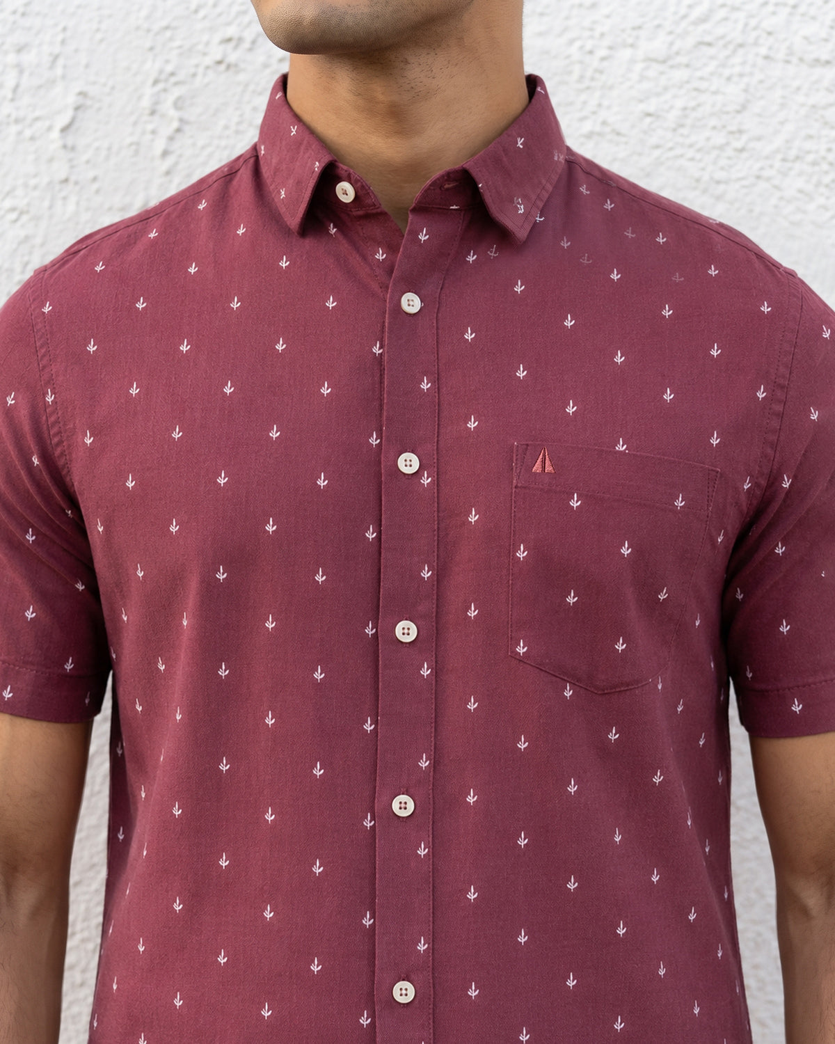 AnationZ Heritage Linen Printed Short Sleeve Shirt - Sri Lanka