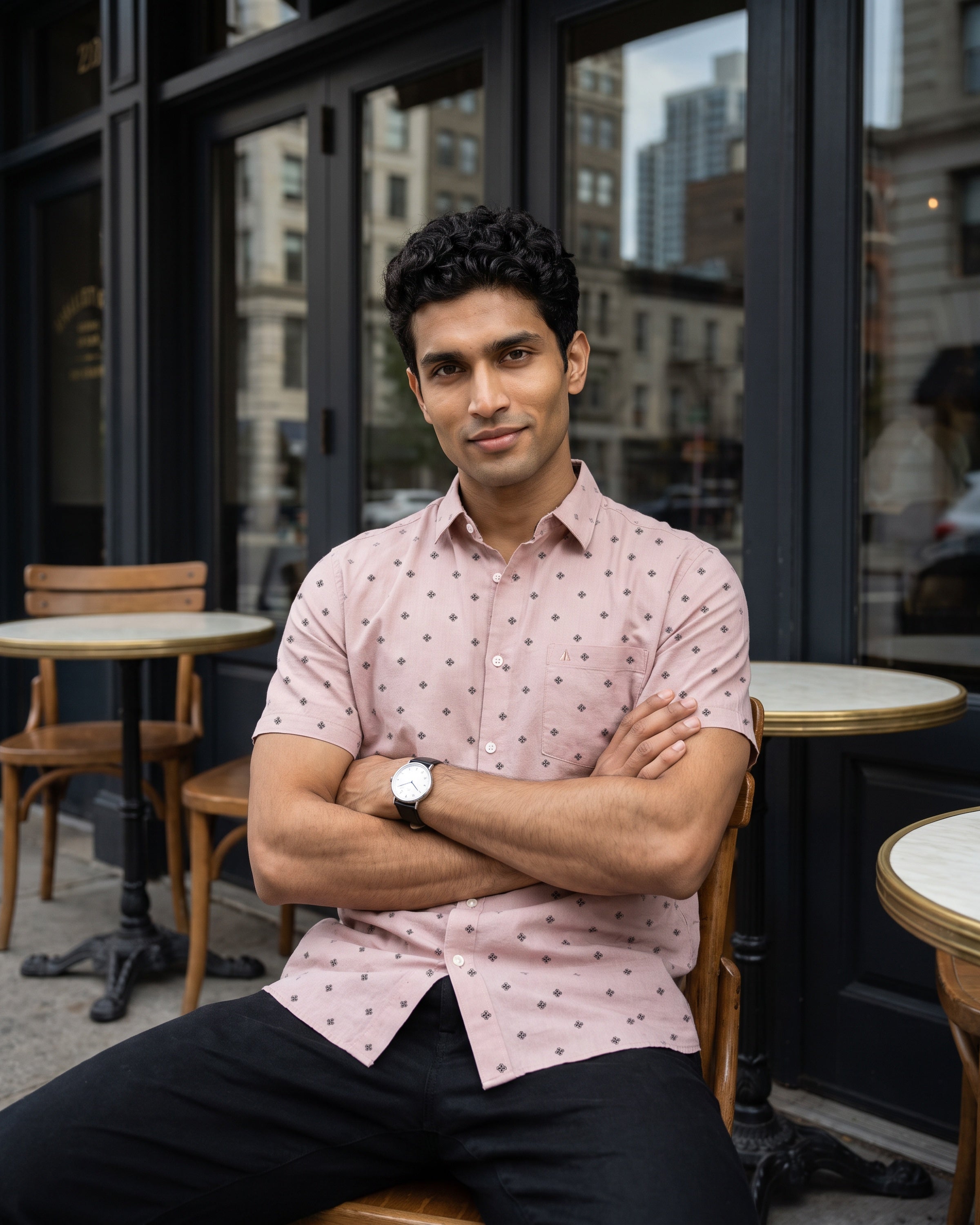 AnationZ Heritage Linen Printed Short Sleeve Shirt - Sri Lanka