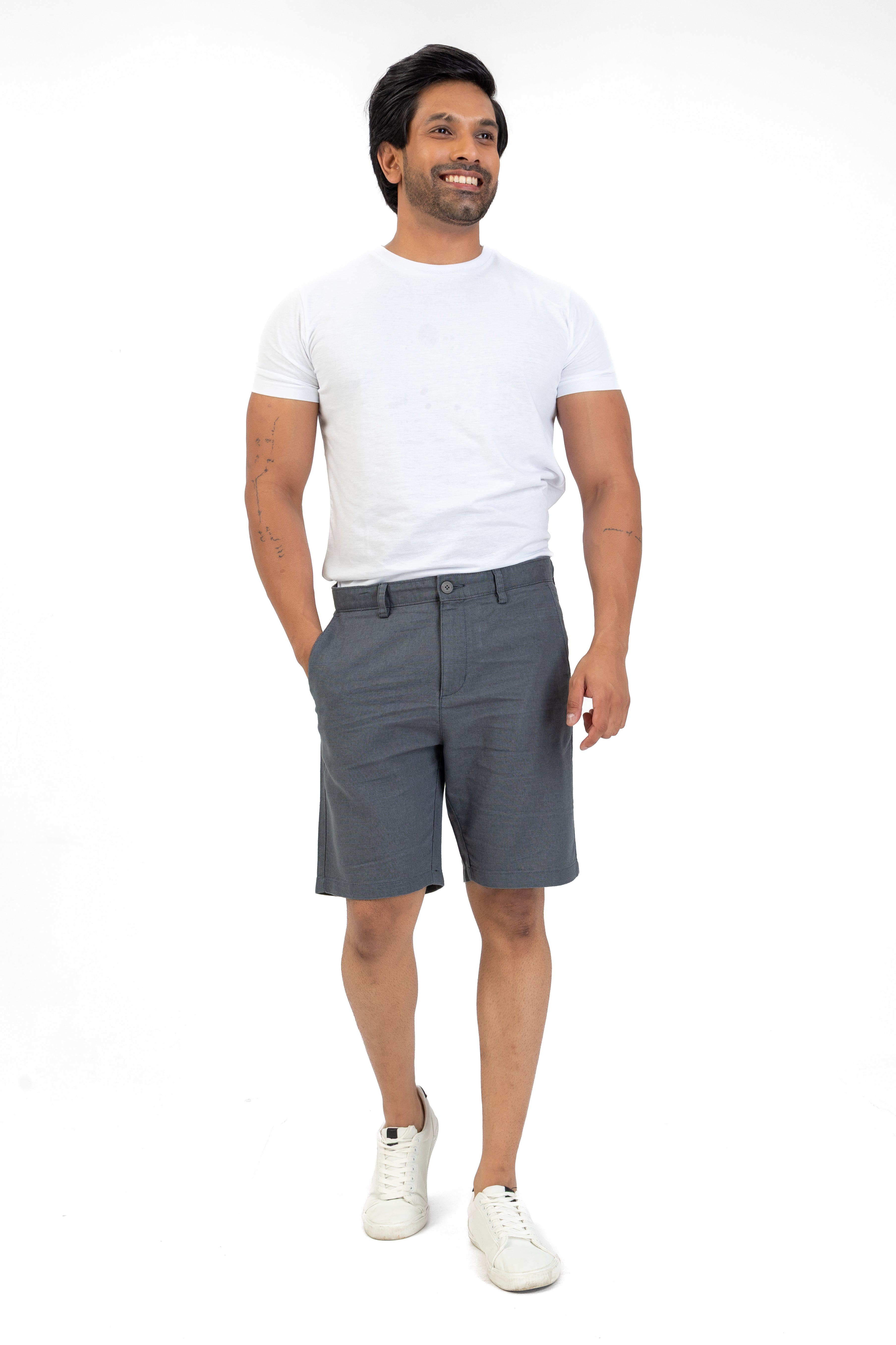Signature Cotton Short – Dark Grey