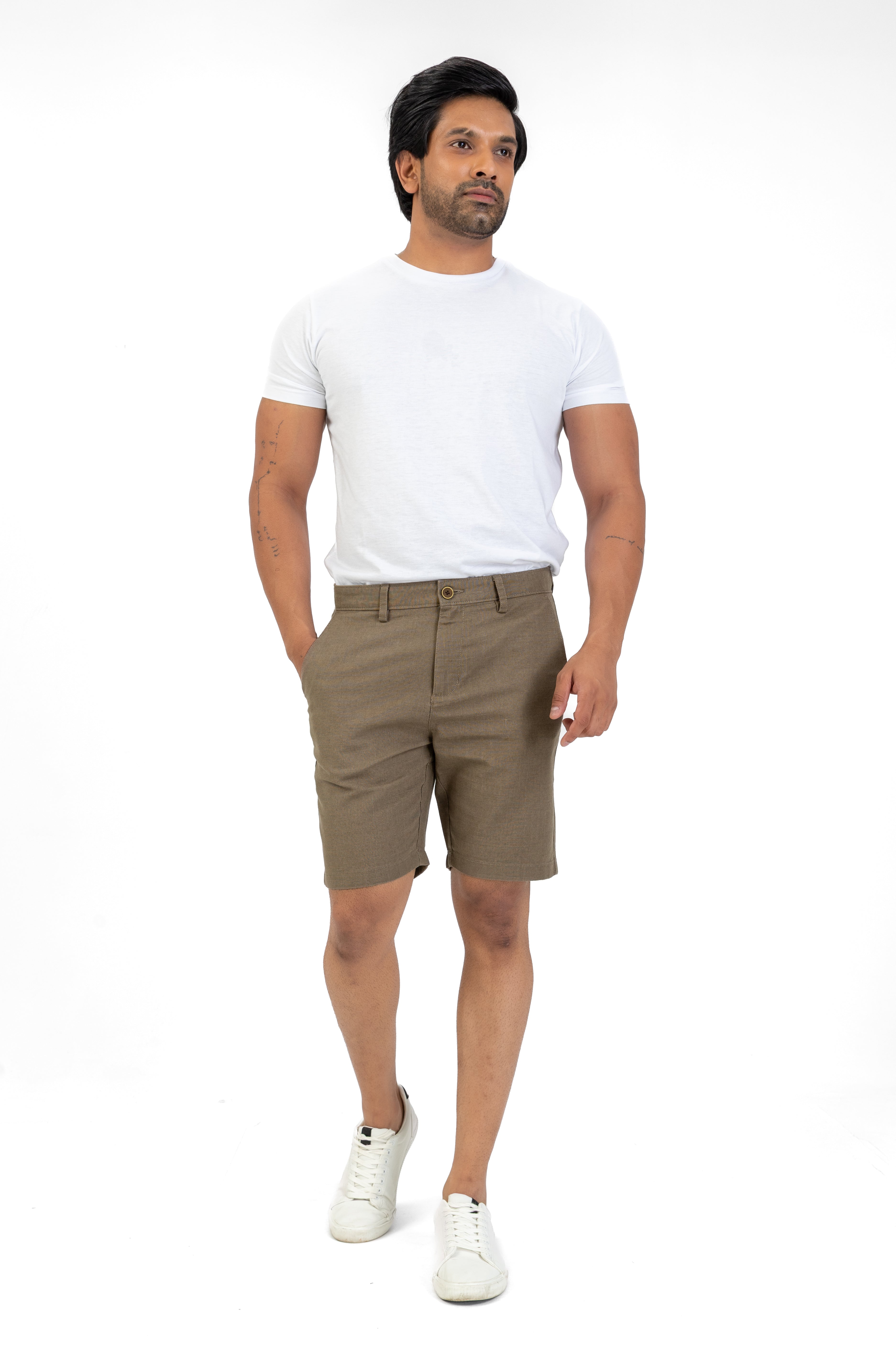 Signature Cotton Short – Khaki