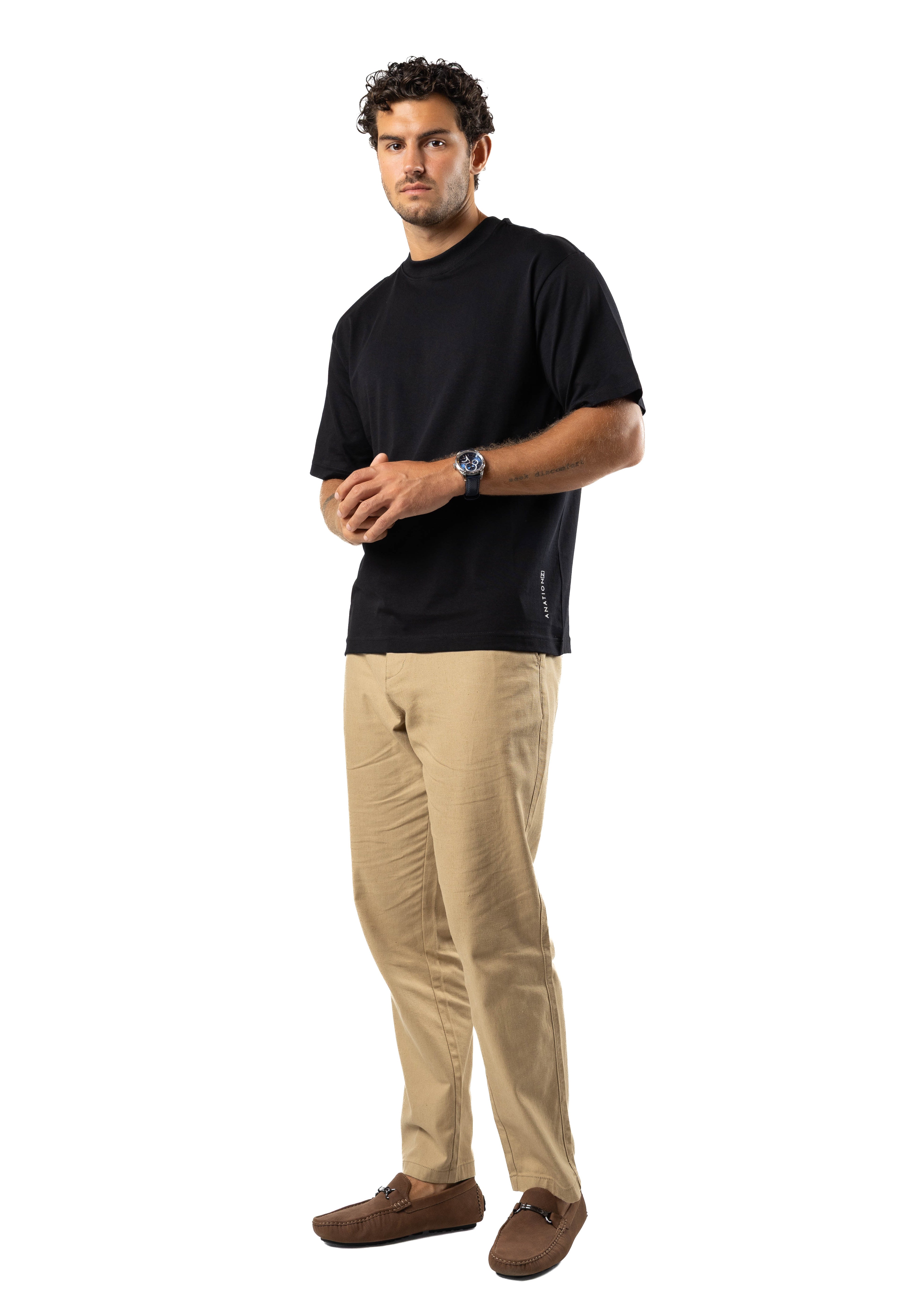 AnationZ Ice Touch Oversized Tee - Midnight Onyx Sri Lanka