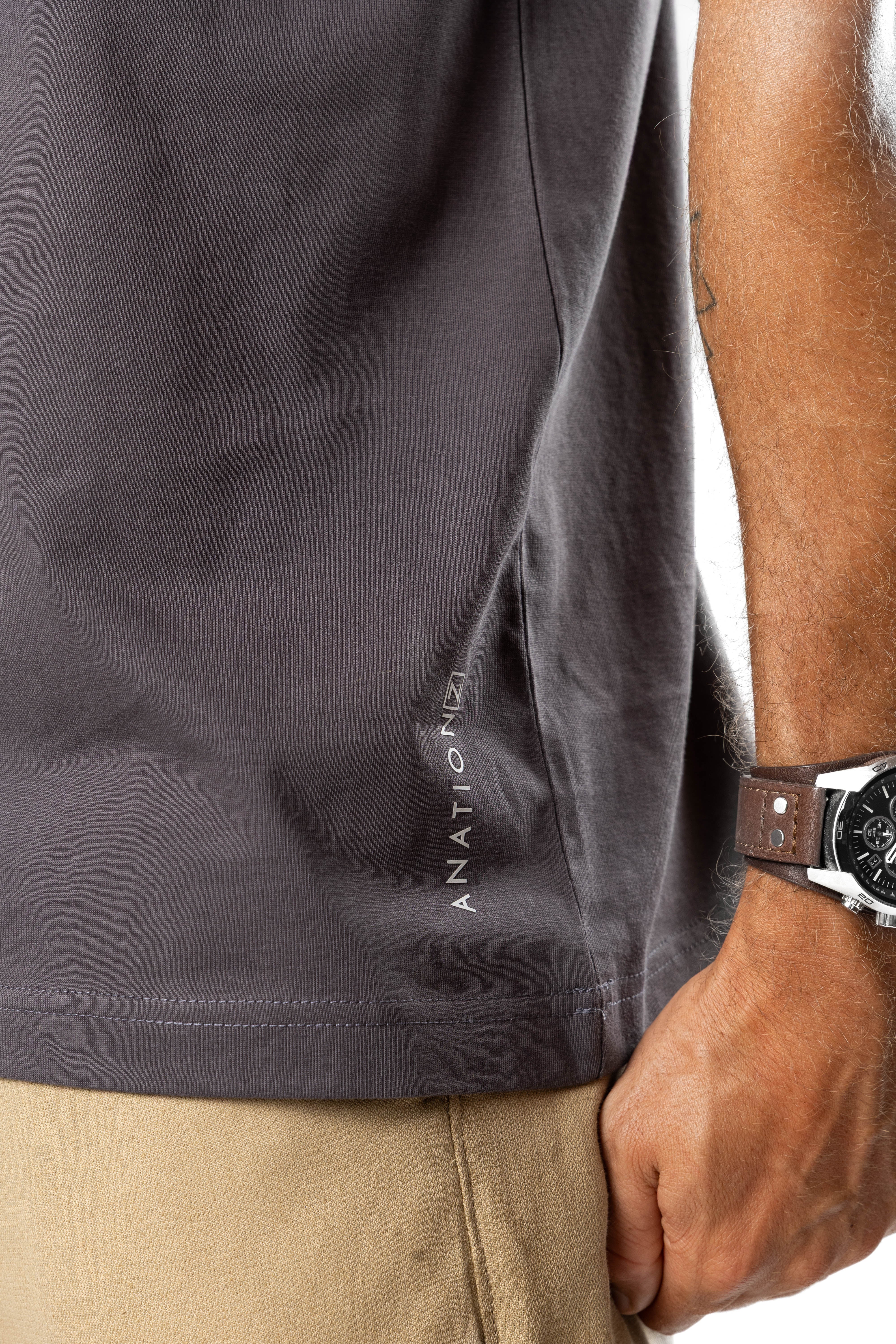 Men’s Ice Touch™ Oversized T-Shirt Slate Grey | AnationZ