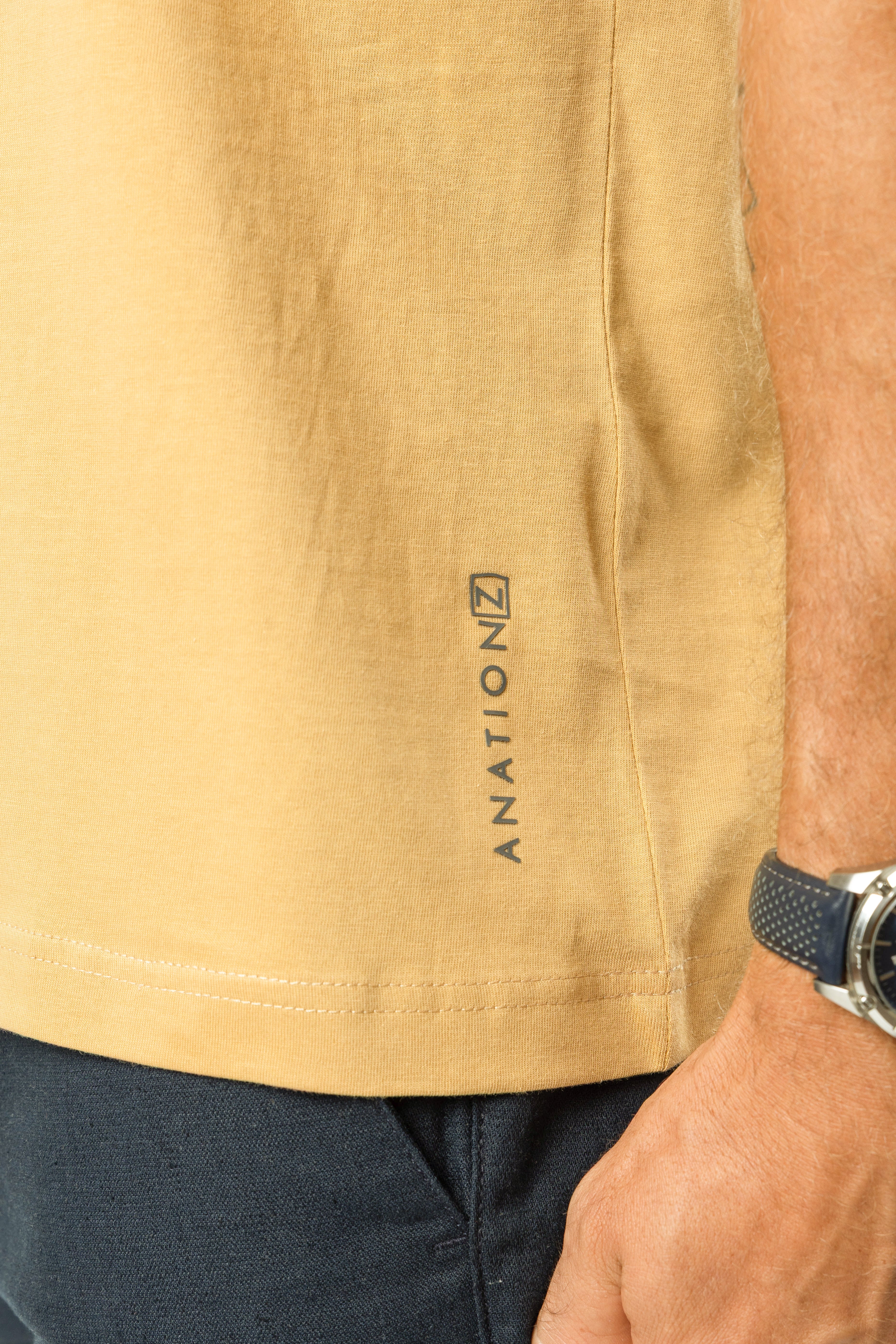 Men’s Ice Touch™ Oversized T-Shirt Mustard | AnationZ