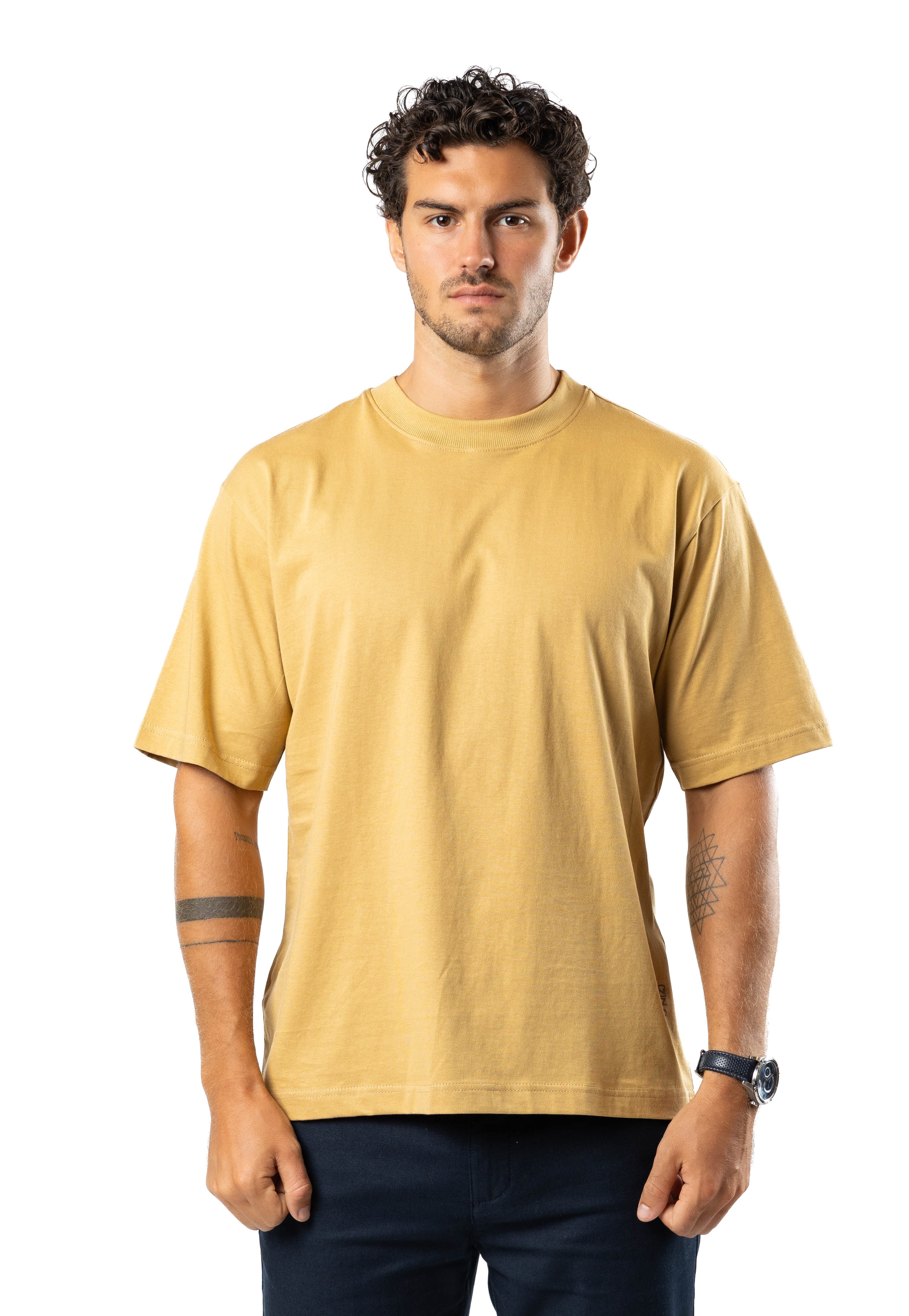 Men’s Ice Touch™ Oversized T-Shirt Mustard | AnationZ
