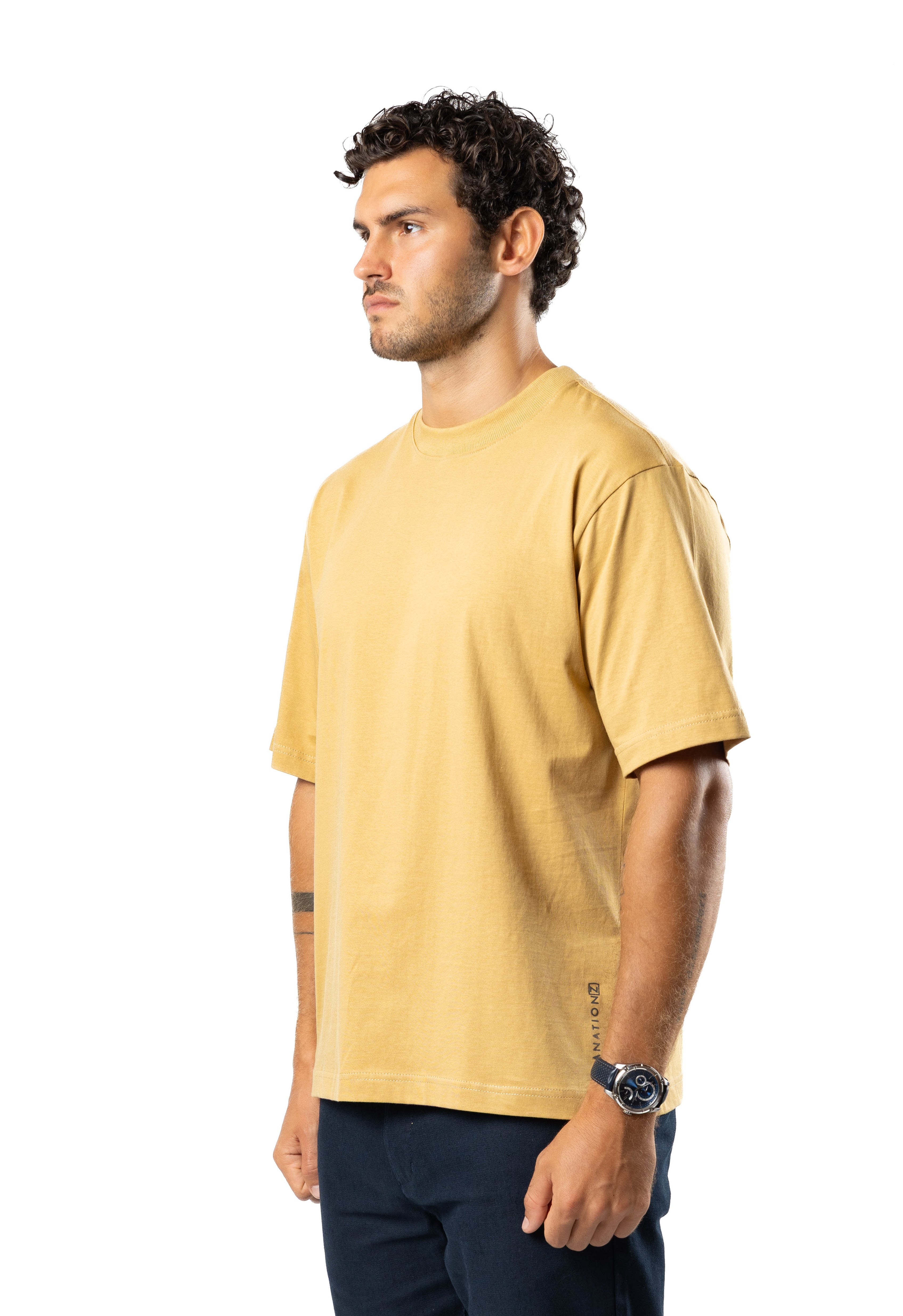 Men’s Ice Touch™ Oversized T-Shirt Mustard | AnationZ