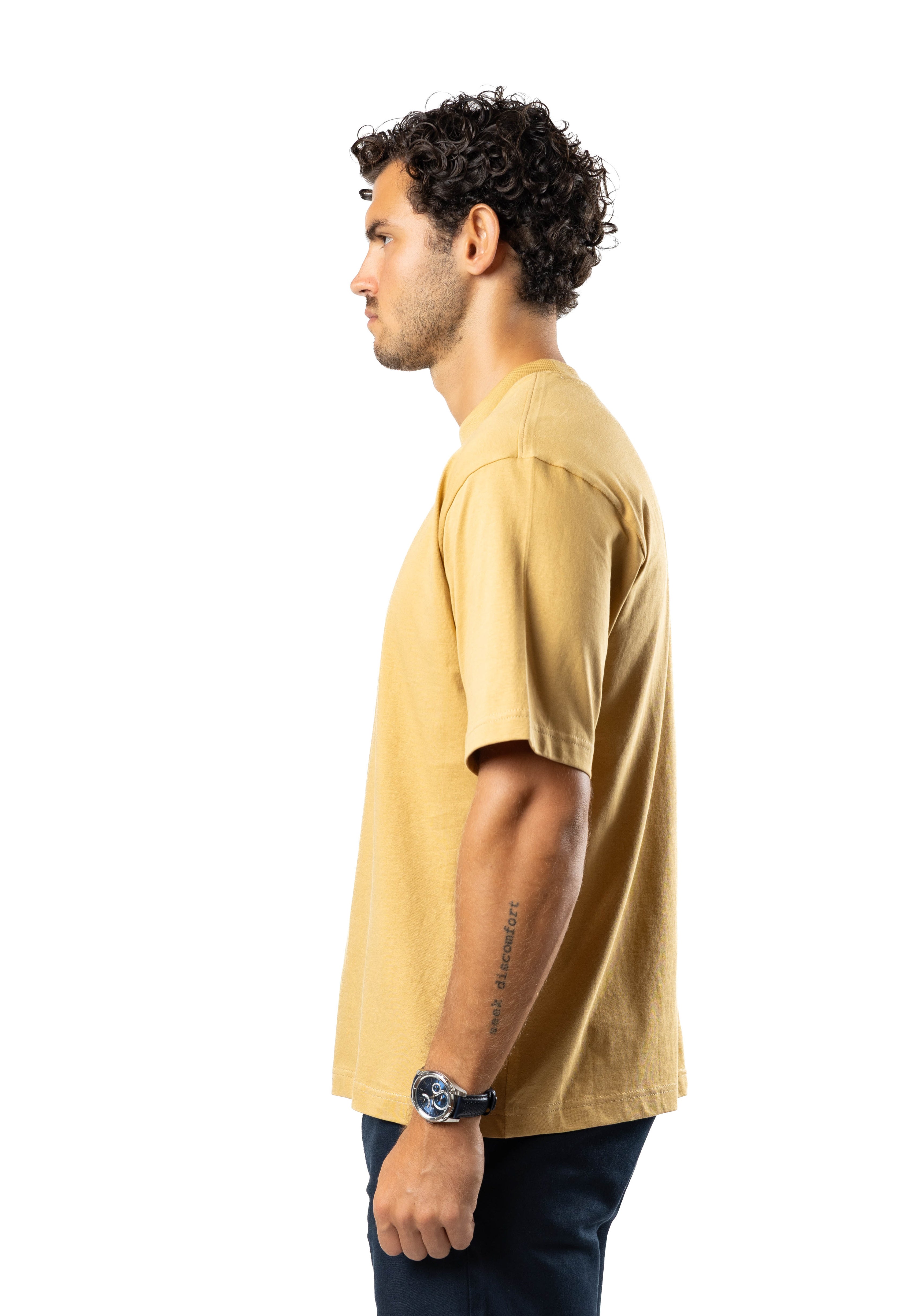 Men’s Ice Touch™ Oversized T-Shirt Mustard | AnationZ