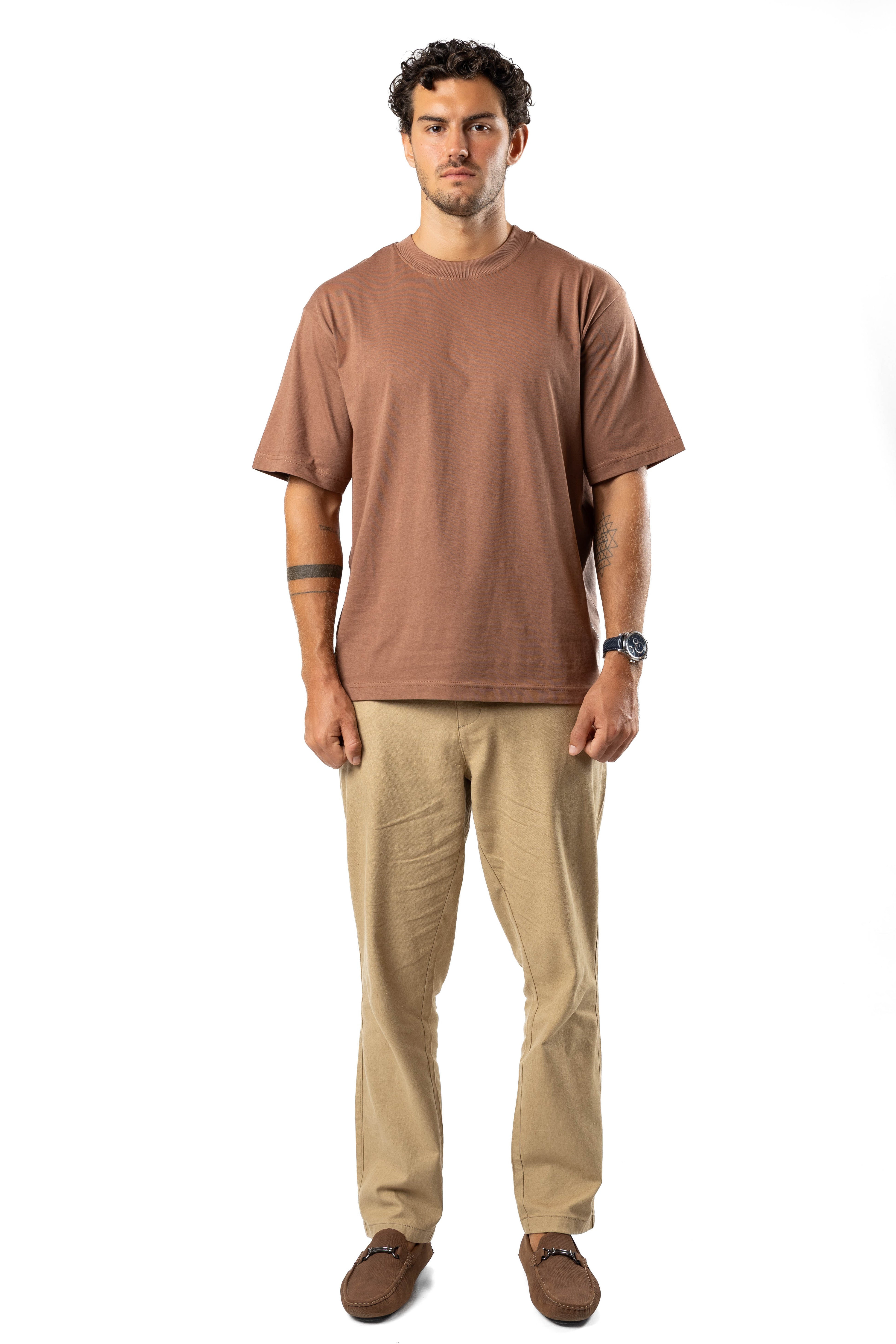 Men’s Ice Touch™ Oversized T-Shirt Latte | AnationZ