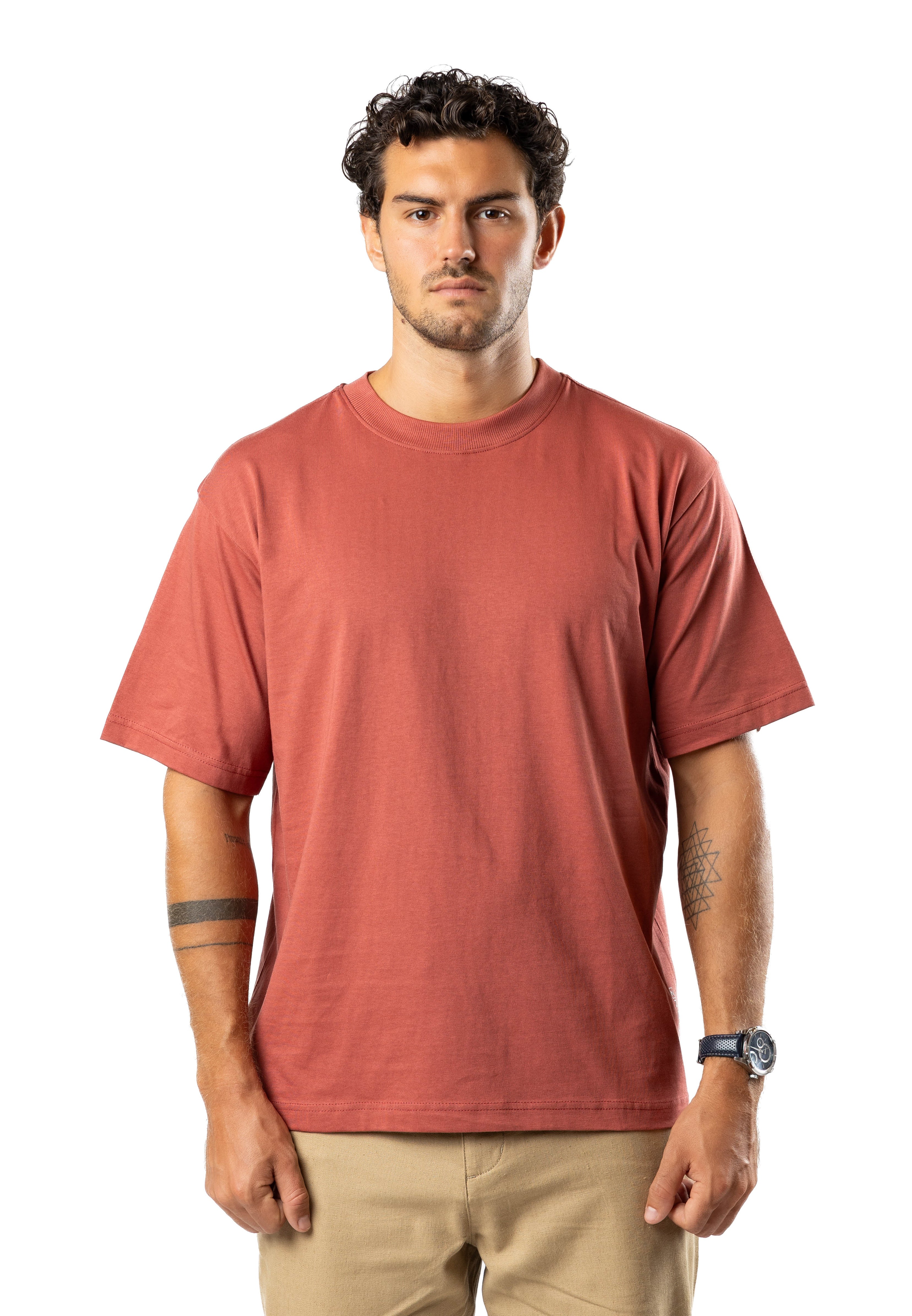 Men’s Ice Touch™ Oversized T-Shirt Coral | AnationZ