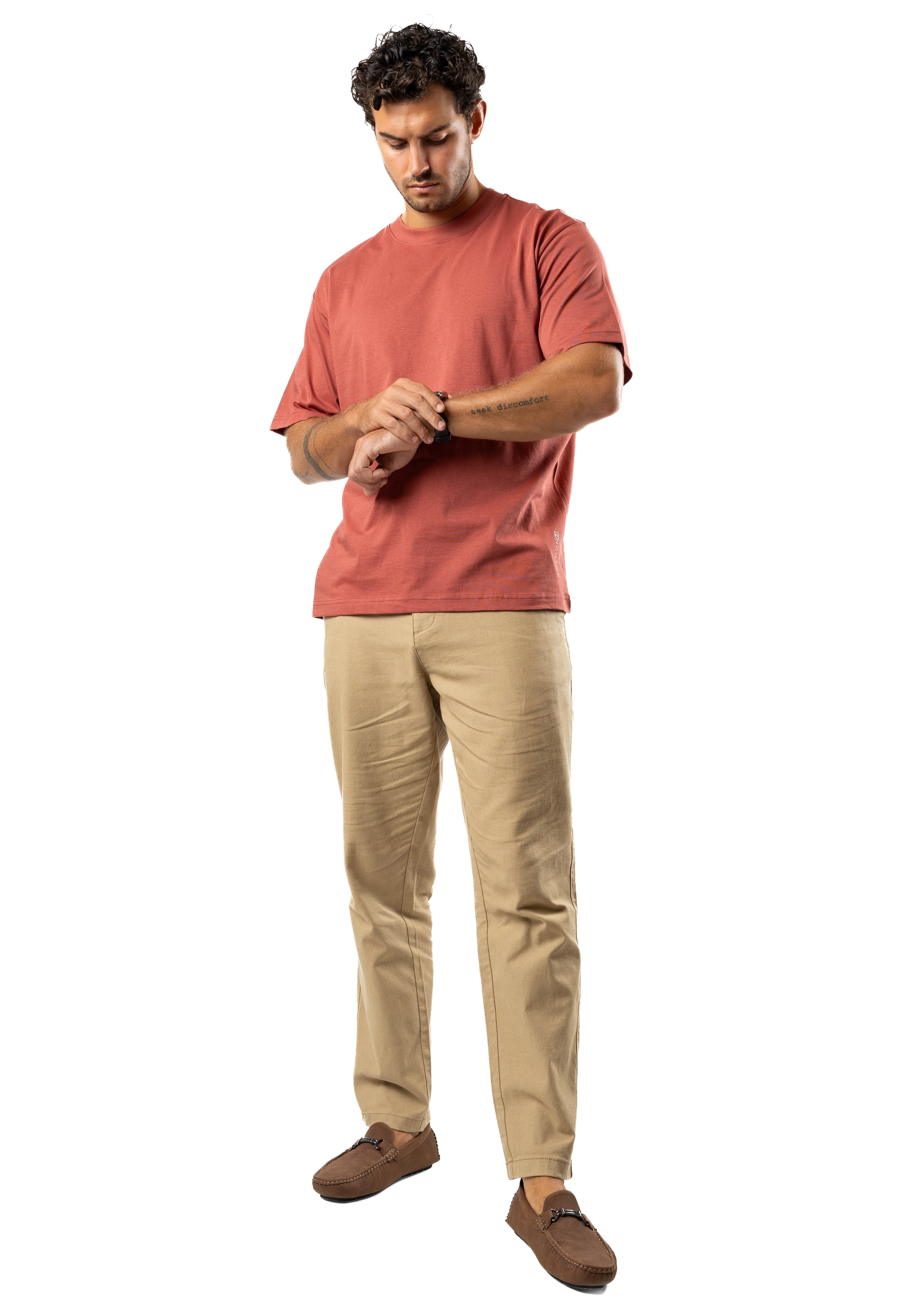 Men’s Ice Touch™ Oversized T-Shirt Coral | AnationZ