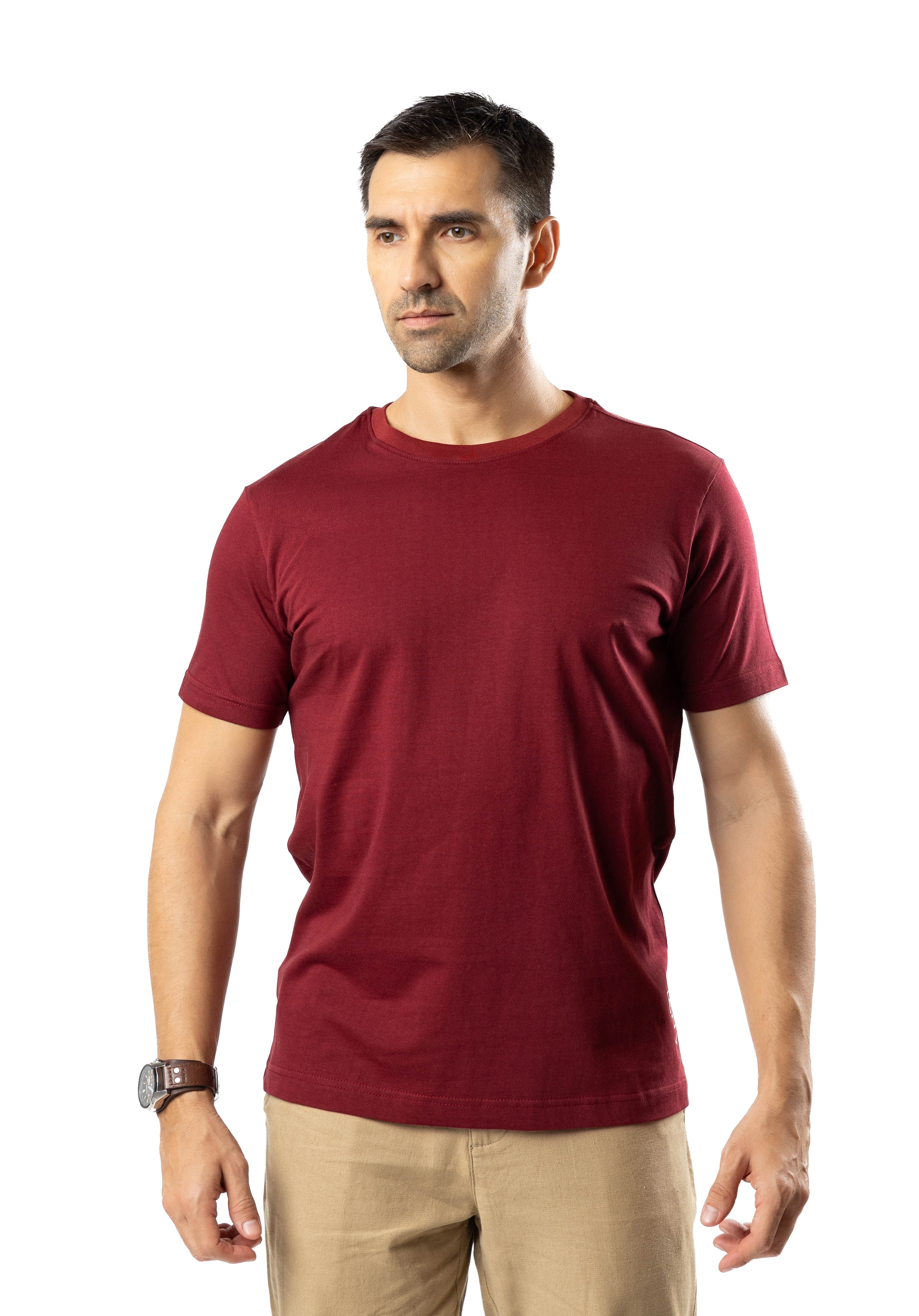 Men’s Ice Touch T-Shirt Deep Red | AnationZ
