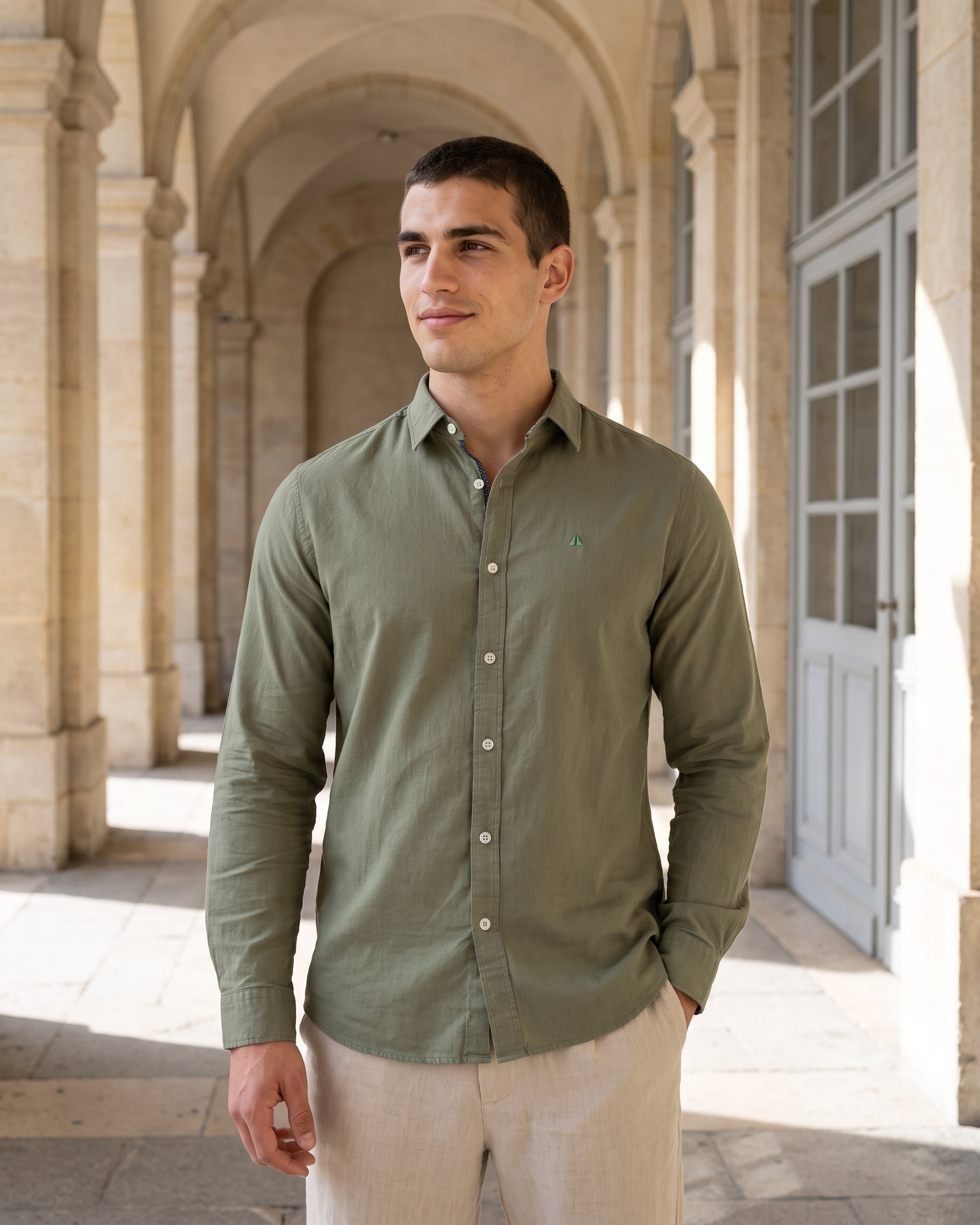 AnationZ Heritage Linen Long Sleeve Shirt - Sri Lanka