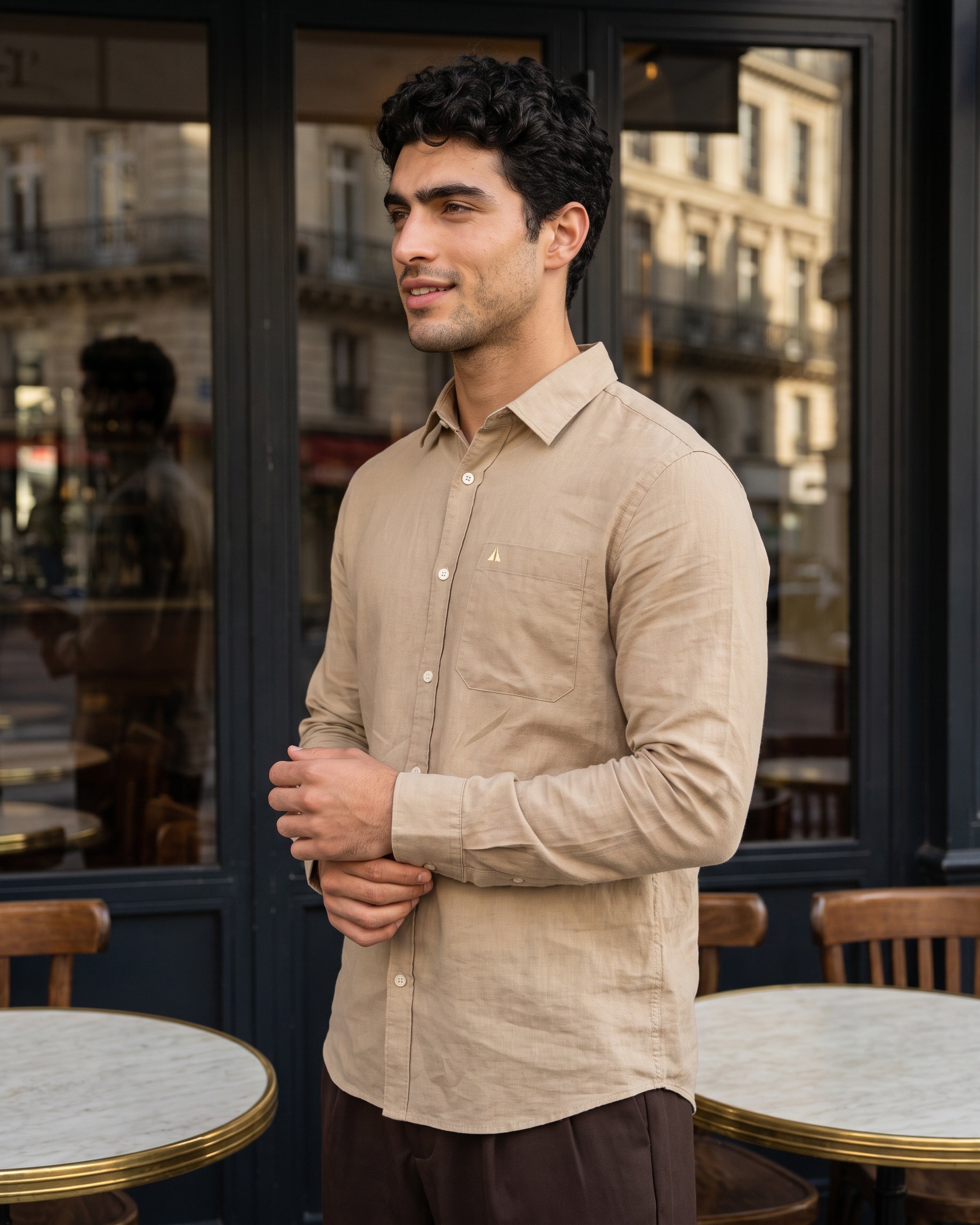 AnationZ Heritage Linen Long Sleeve Shirt - Sri Lanka