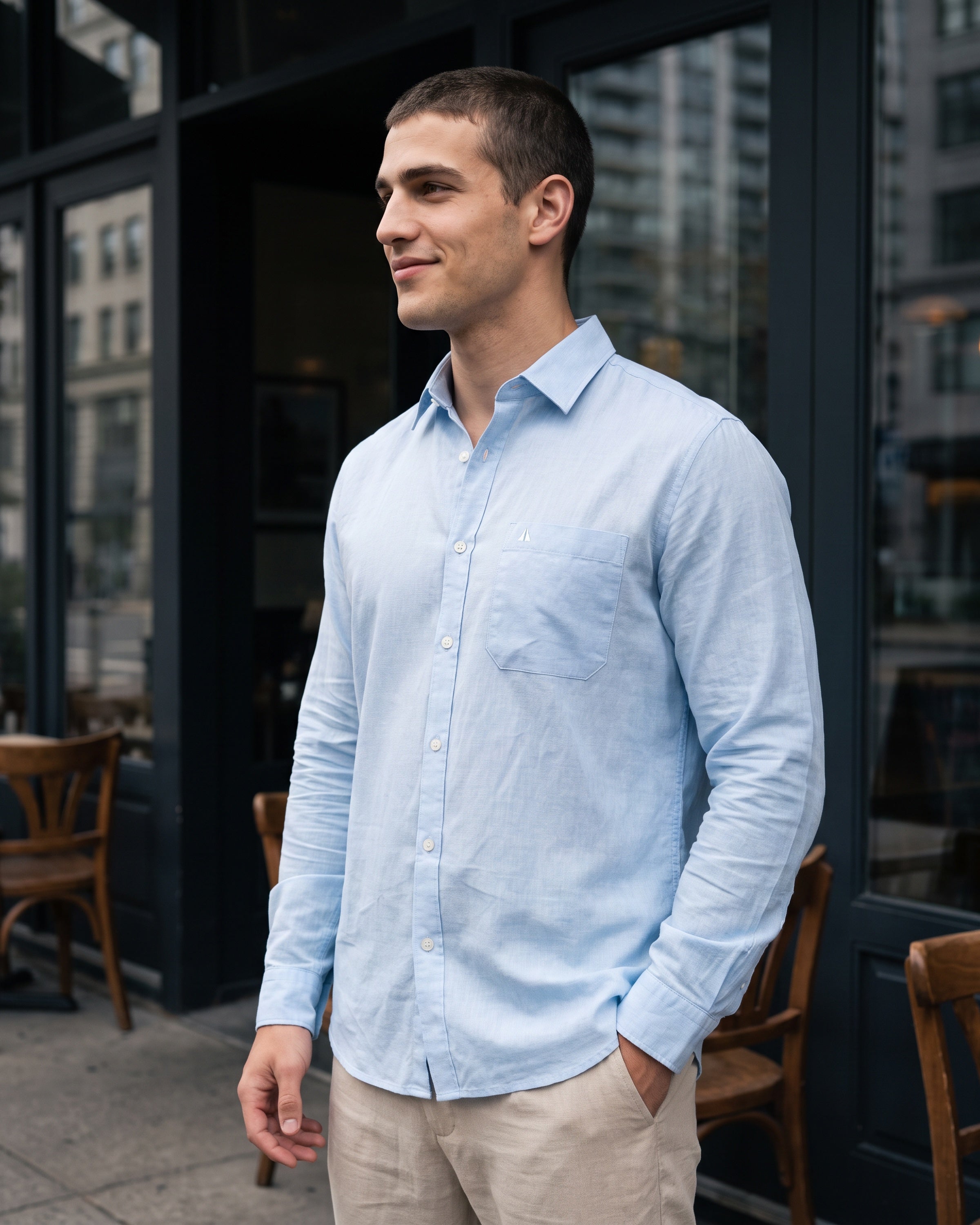 AnationZ Heritage Linen Long Sleeve Shirt - Sri Lanka