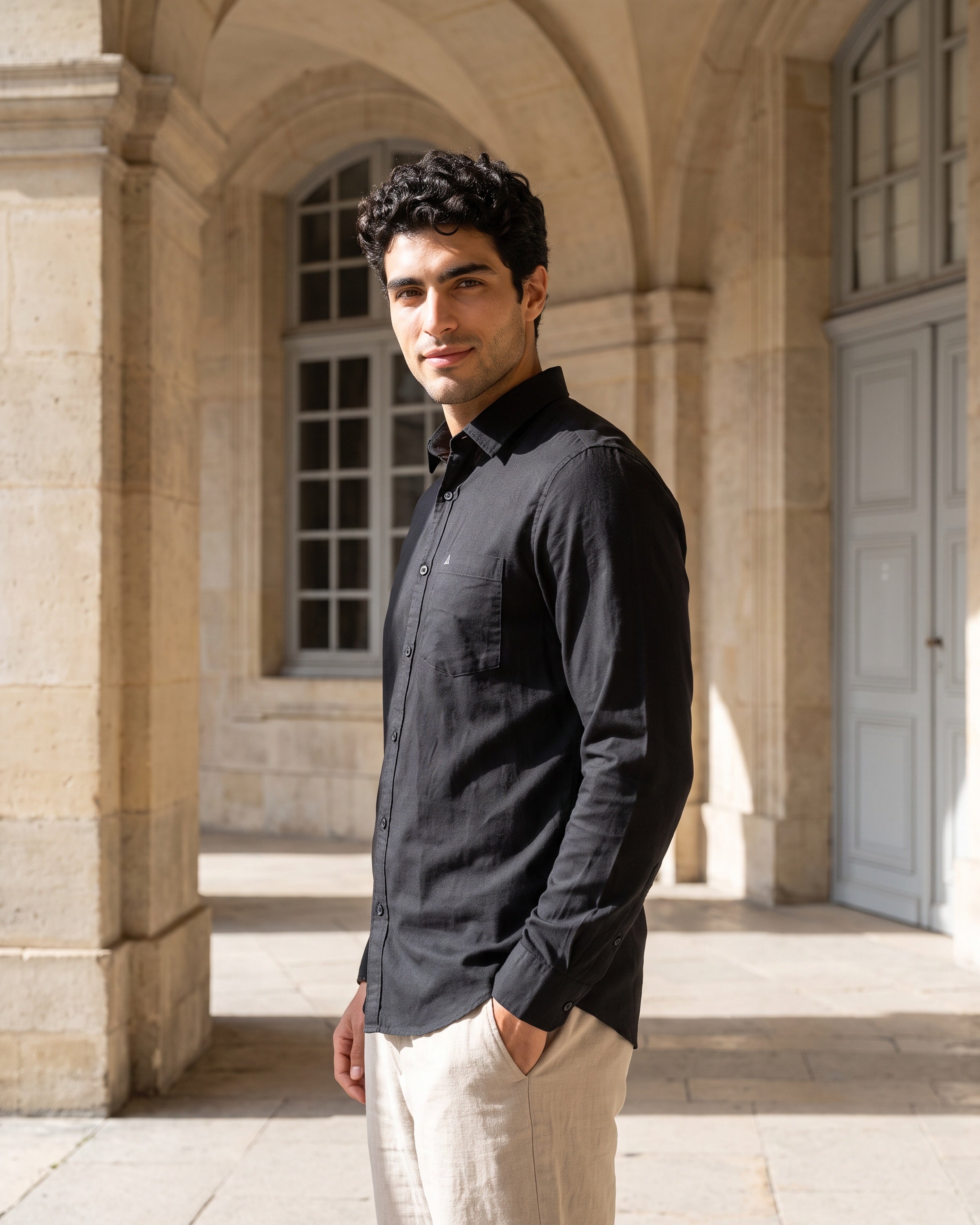 AnationZ Heritage Linen Short Sleeve Shirt - Sri Lanka