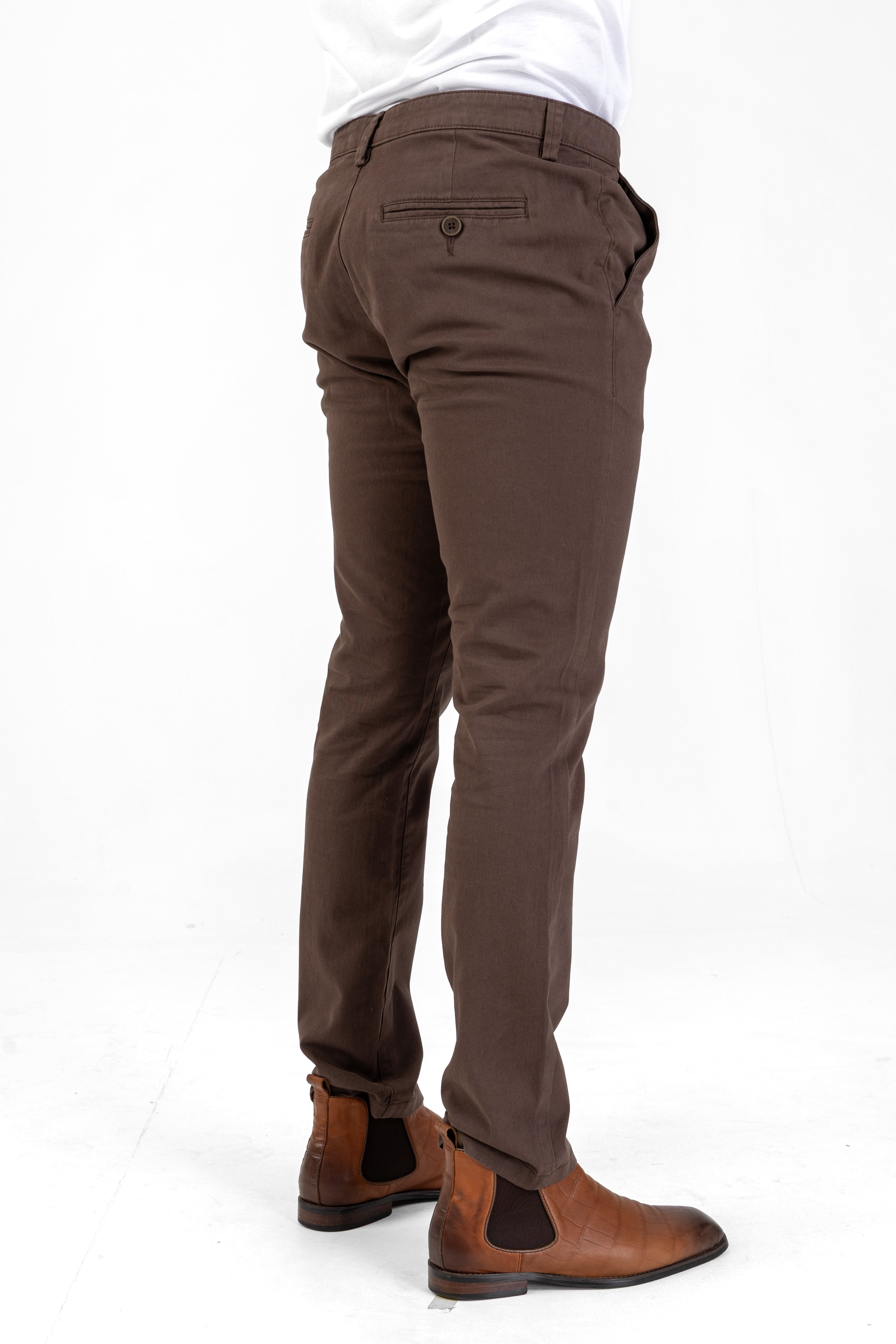 Essential Slim Fit Pant – Brown