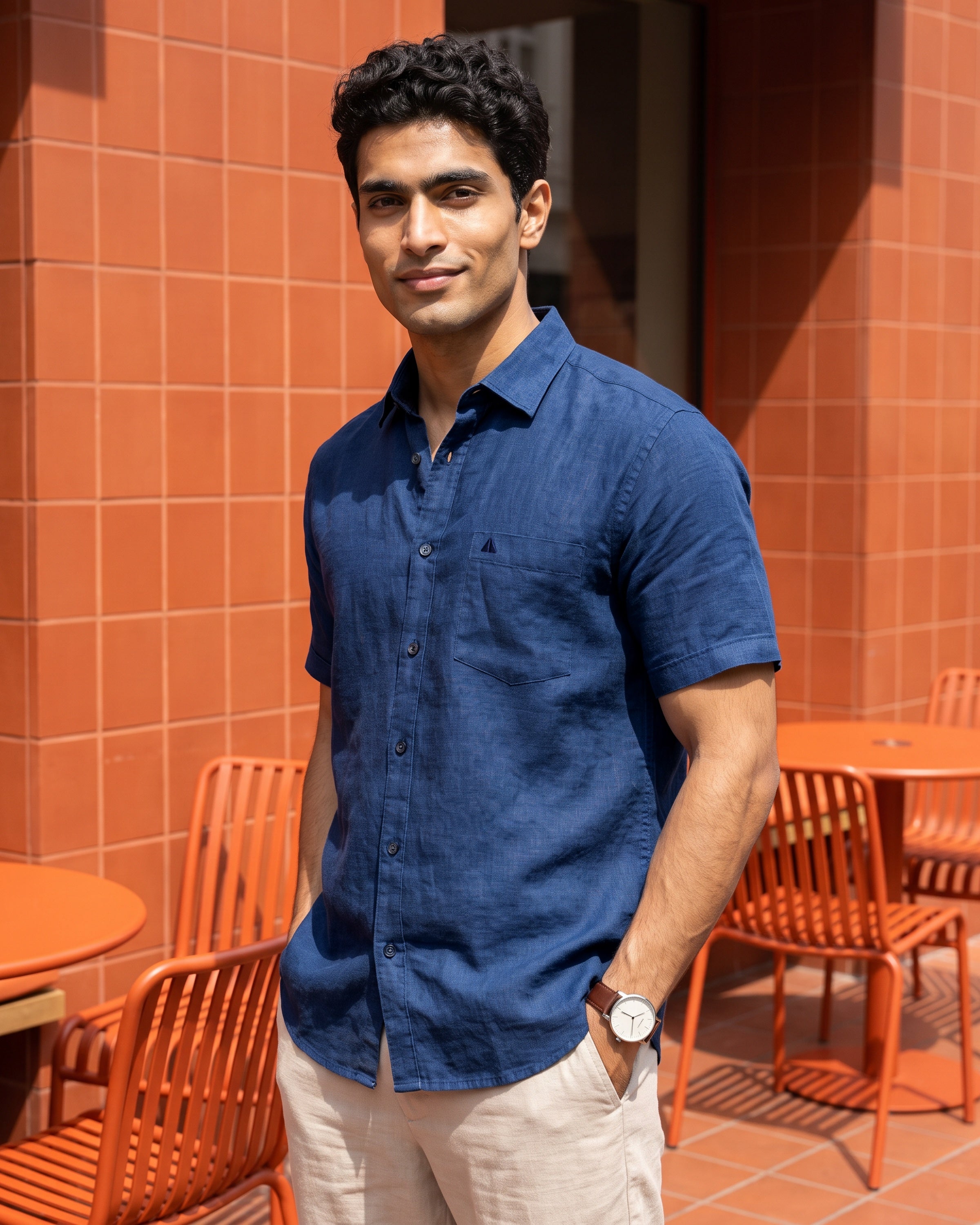AnationZ Luxe Linen Short Sleeve Shirt - Sri Lanka