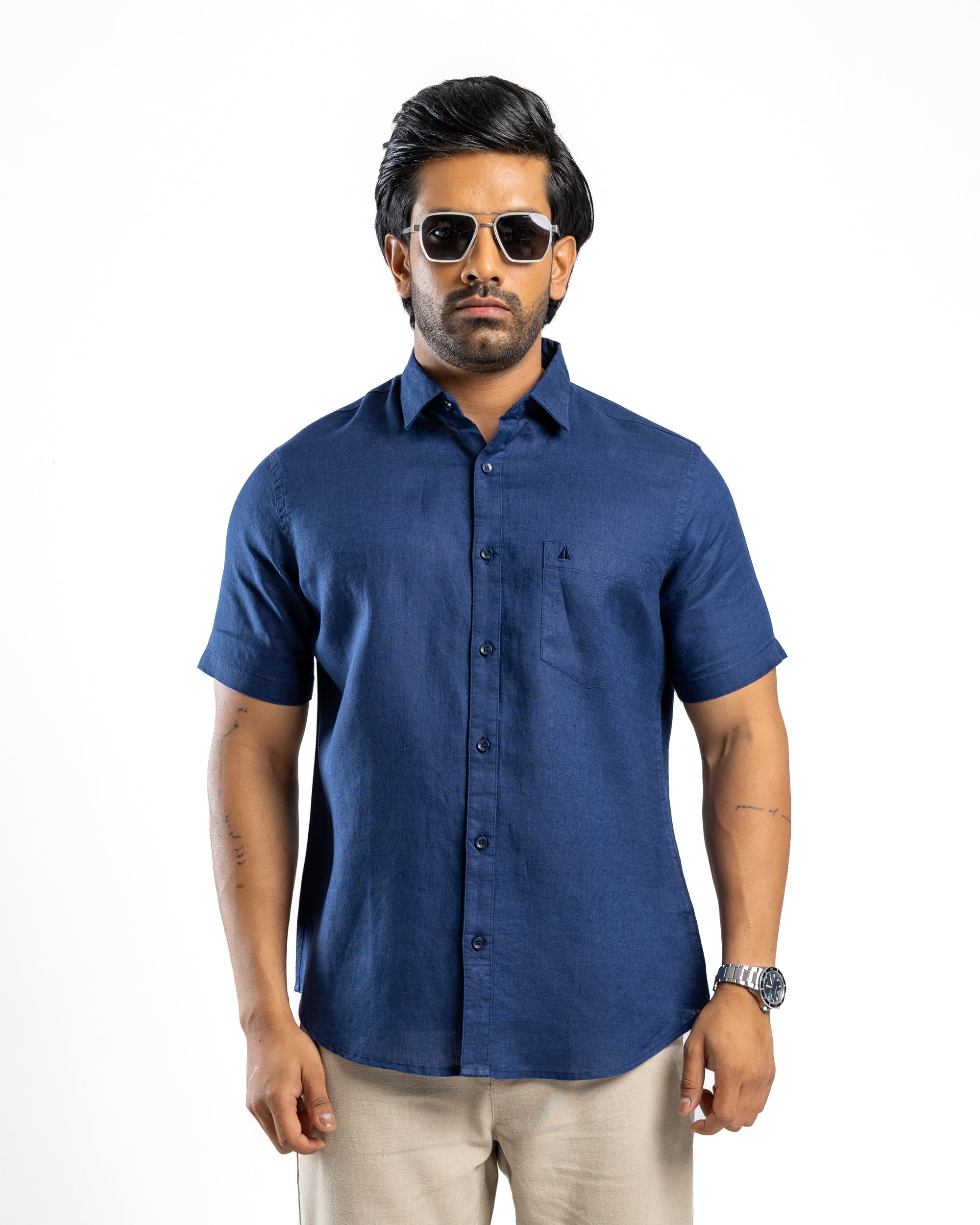 AnationZ Luxe Linen Short Sleeve Shirt - Sri Lanka