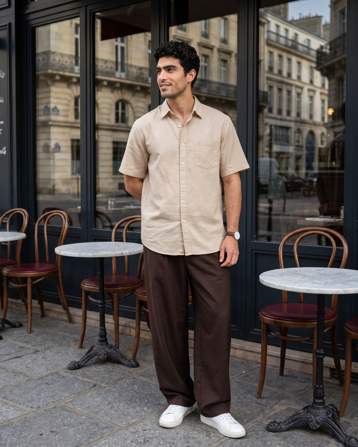Generous Heritage Linen Short Sleeve Shirt - Turmeric