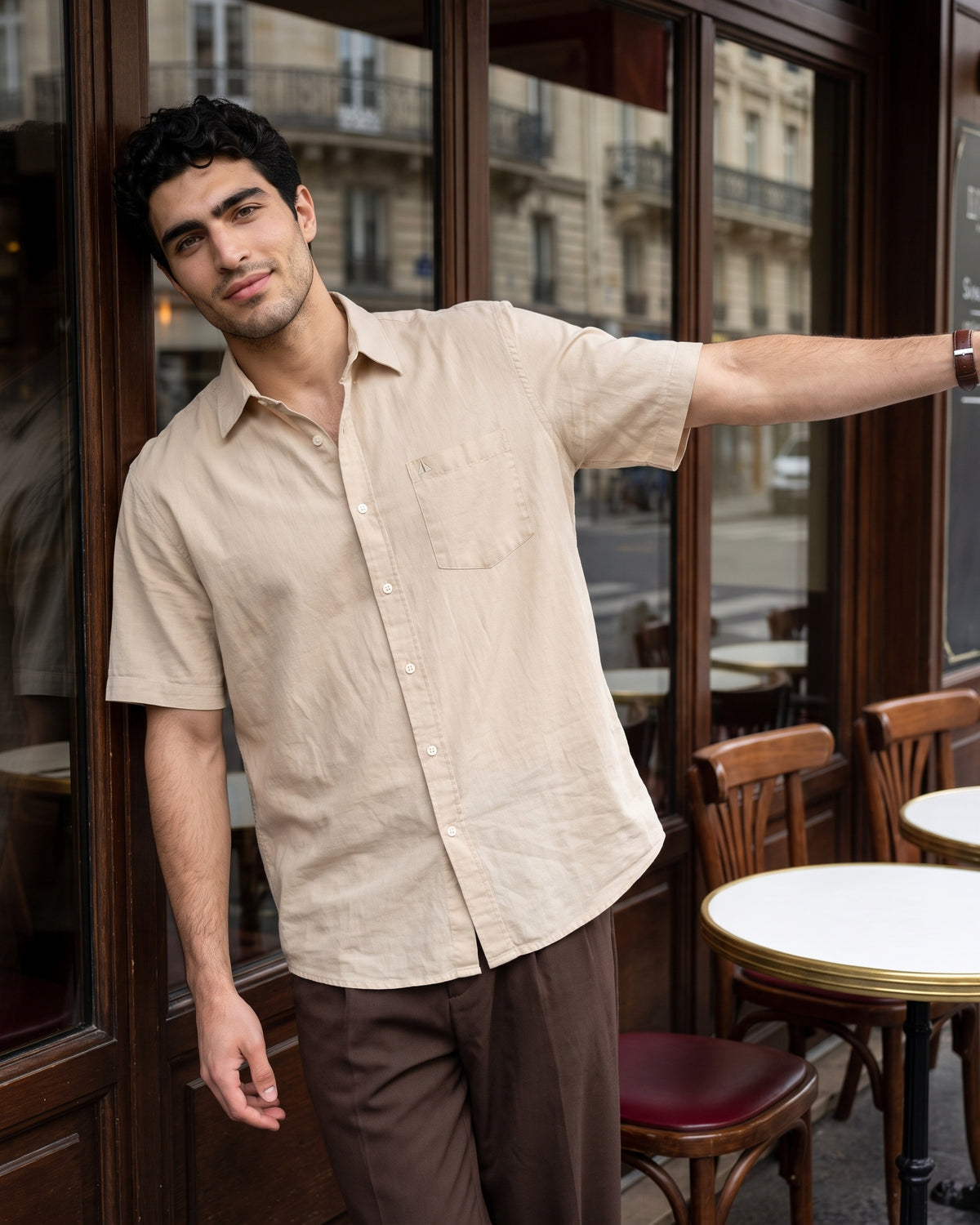 Generous Heritage Linen Short Sleeve Shirt - Turmeric