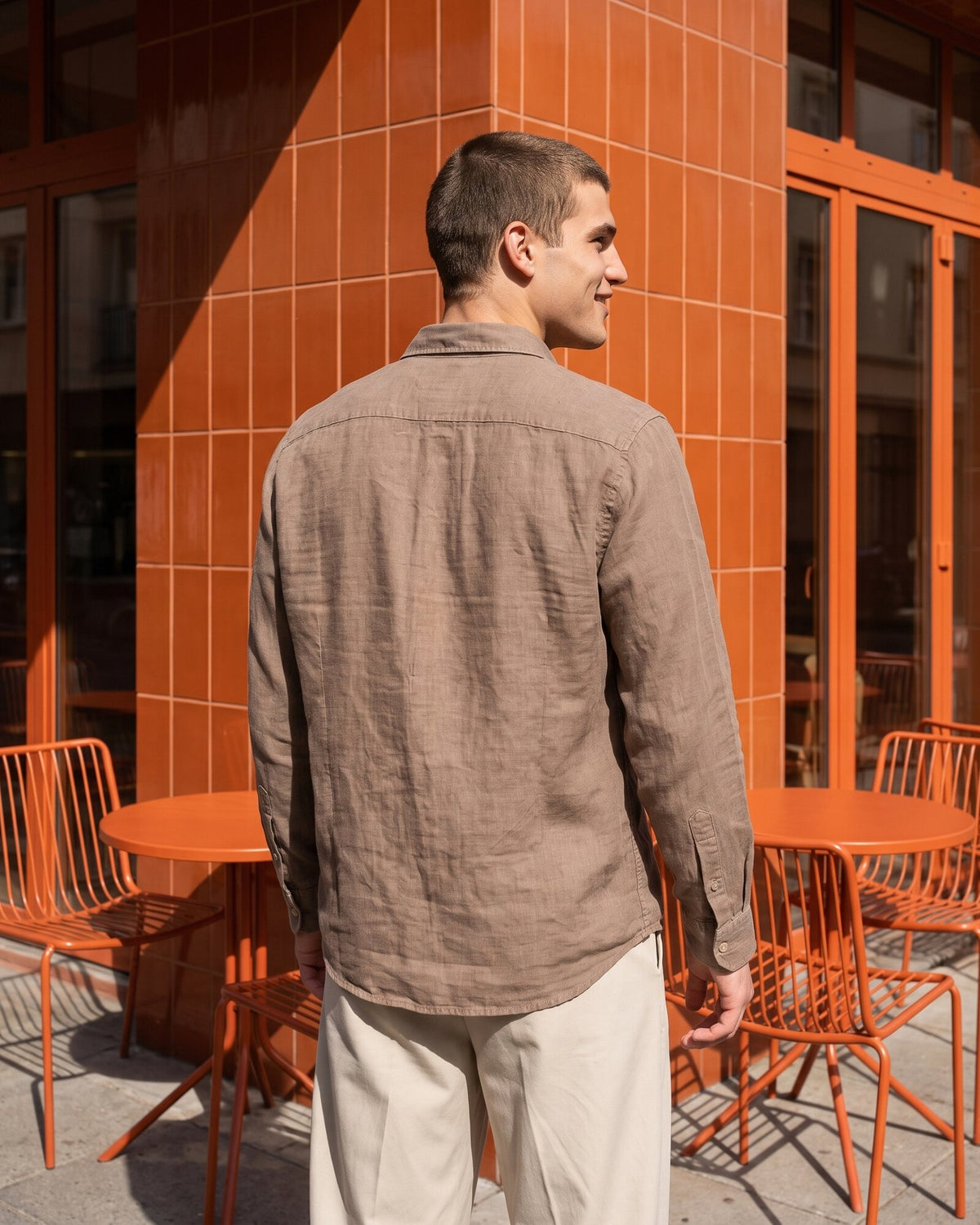 Essential Cotton Corduroy Shirt – Warm Tobacco (2 of 4)