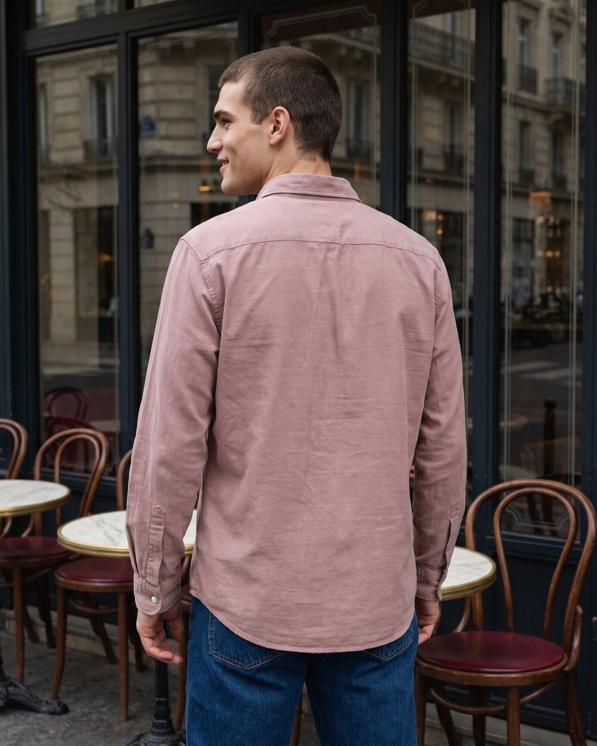 Essential Cotton Corduroy Shirt – Rose Dusk (2 of 4)