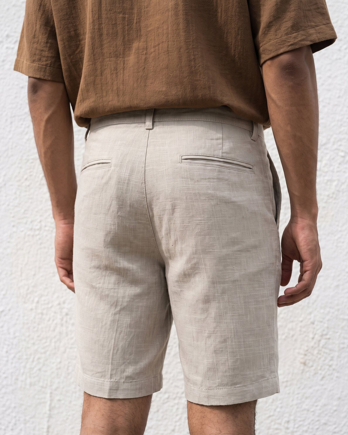 Signature Cotton Short – Raw Canvas (1 of 4)