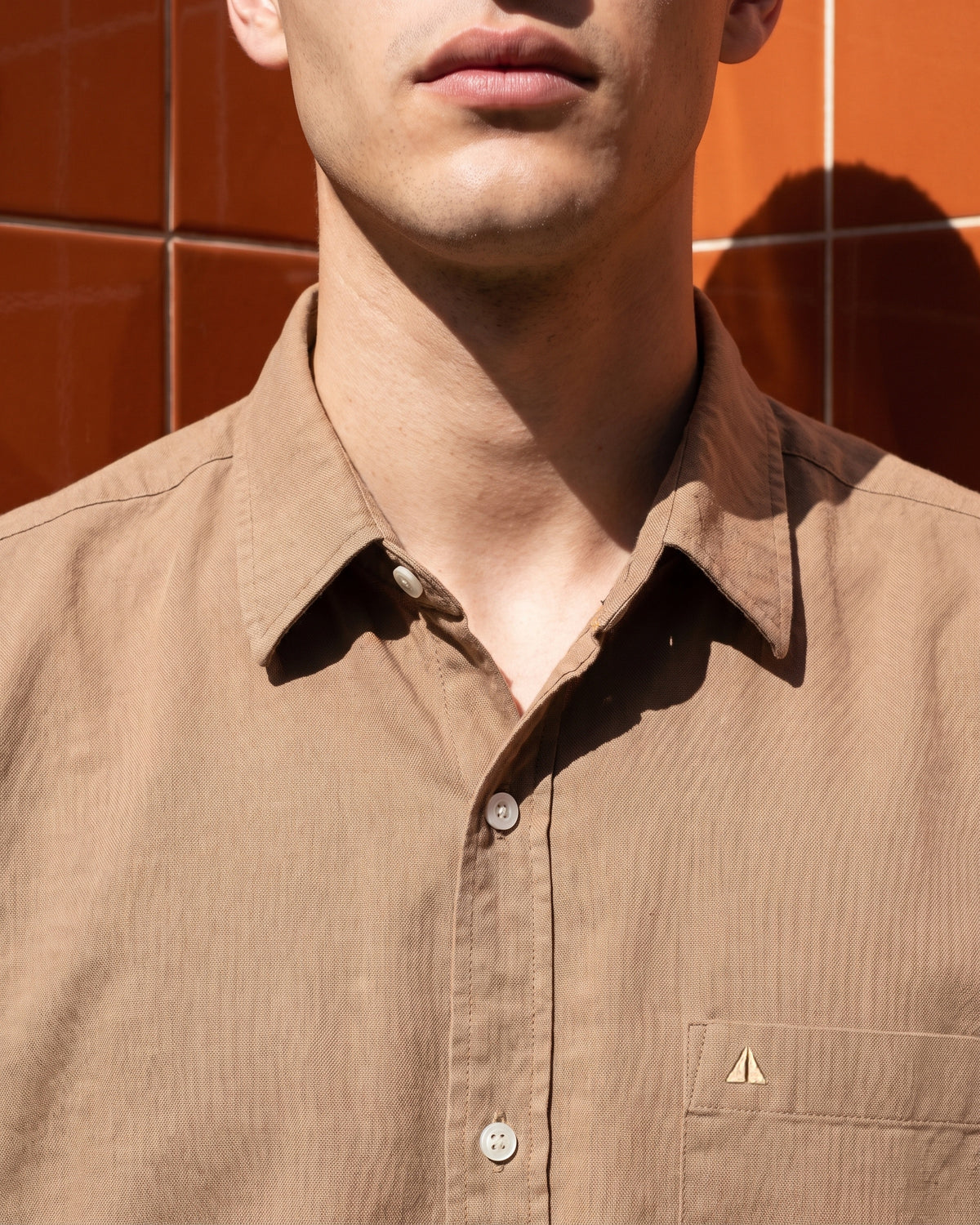 Generous Heritage Linen Short Sleeve Shirt - Deep Walnut