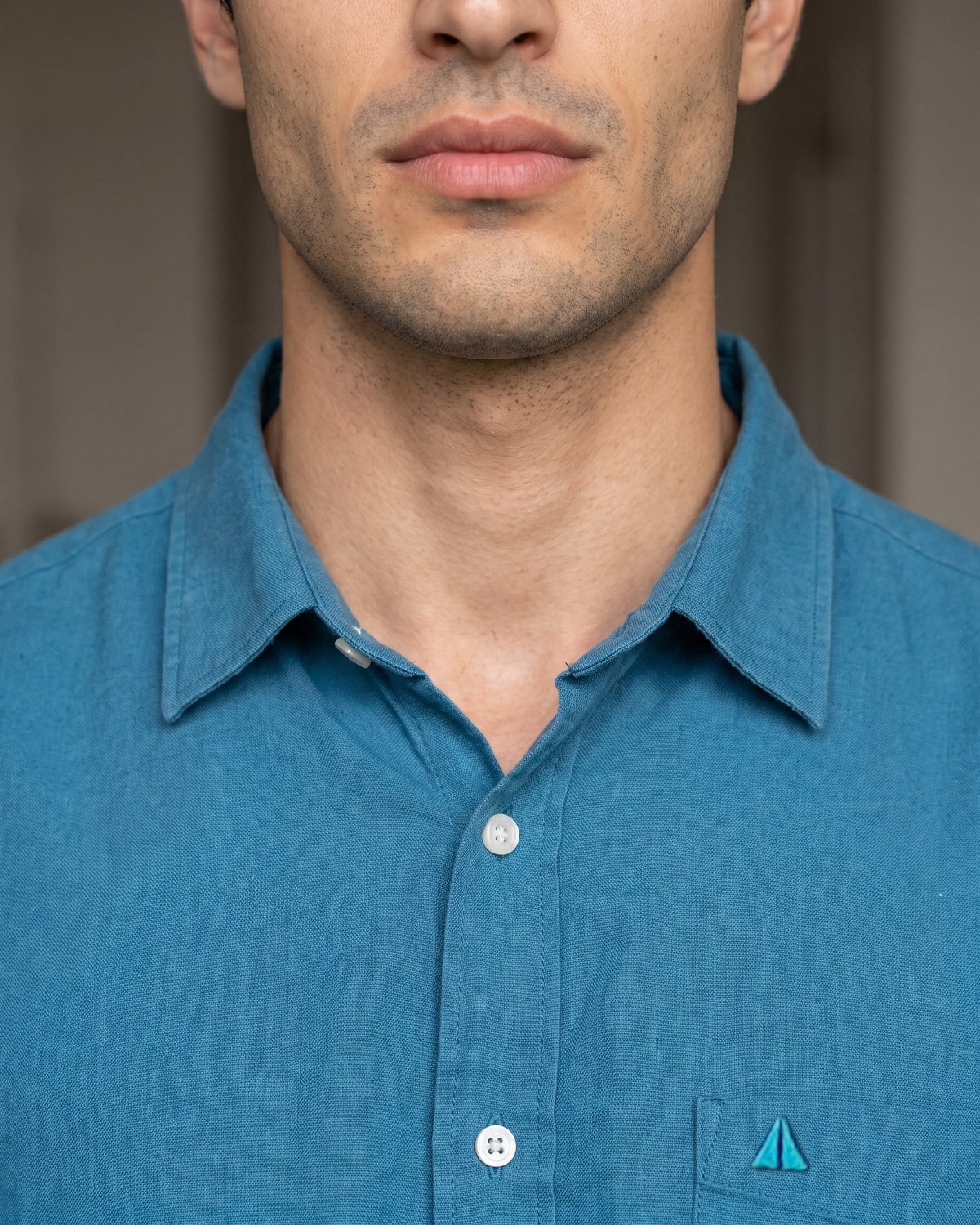 Generous Heritage Linen Short Sleeve Shirt - Deep Teal