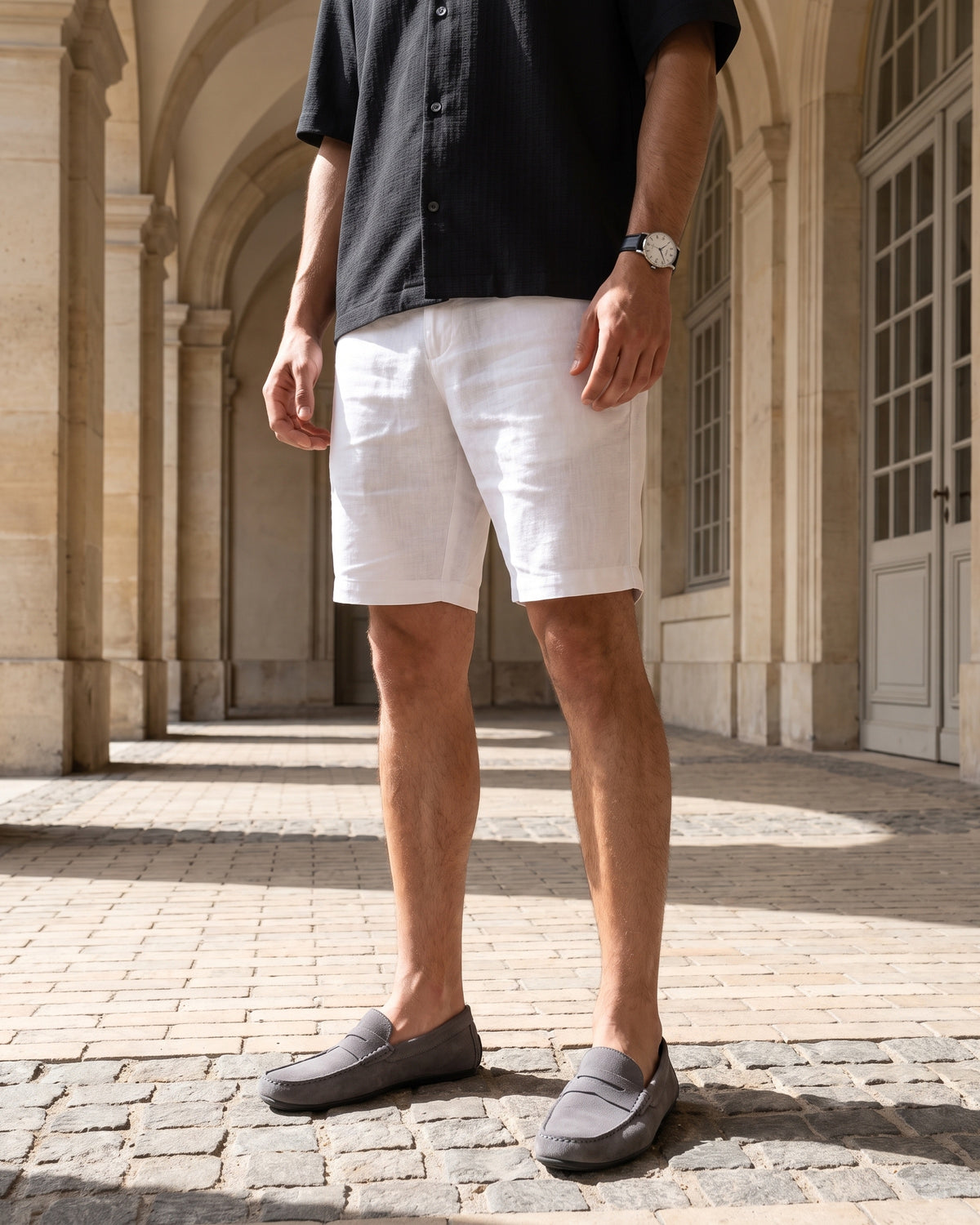 Generous Signature Cotton Short - Soft White