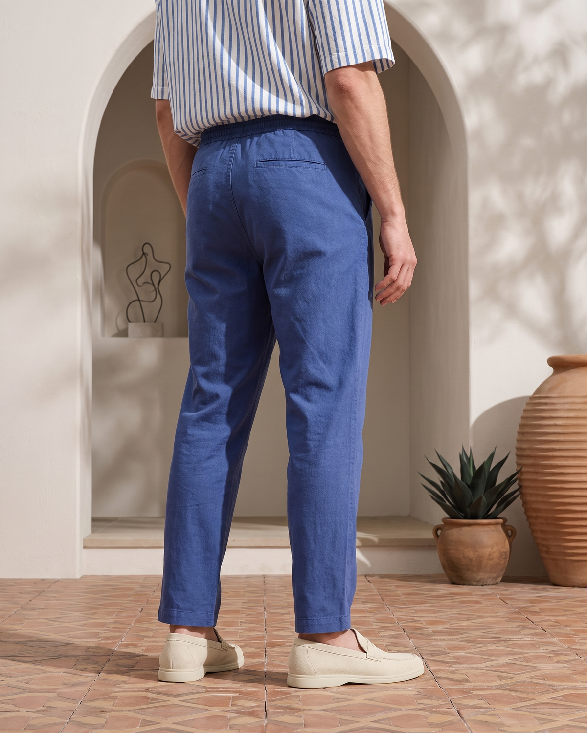 Heritage Linen Relaxed Pant – Midnight Ink