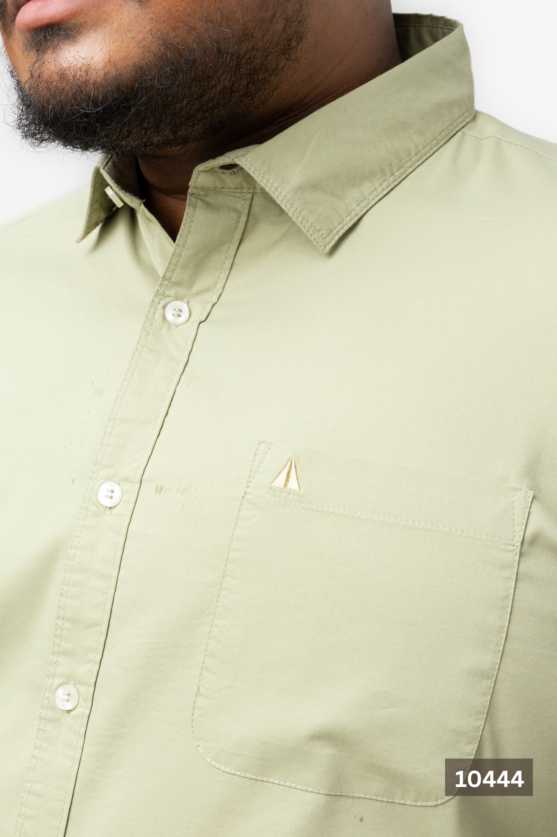 Plus Size Cotton Solid Shirt – Forest Green | AnationZ