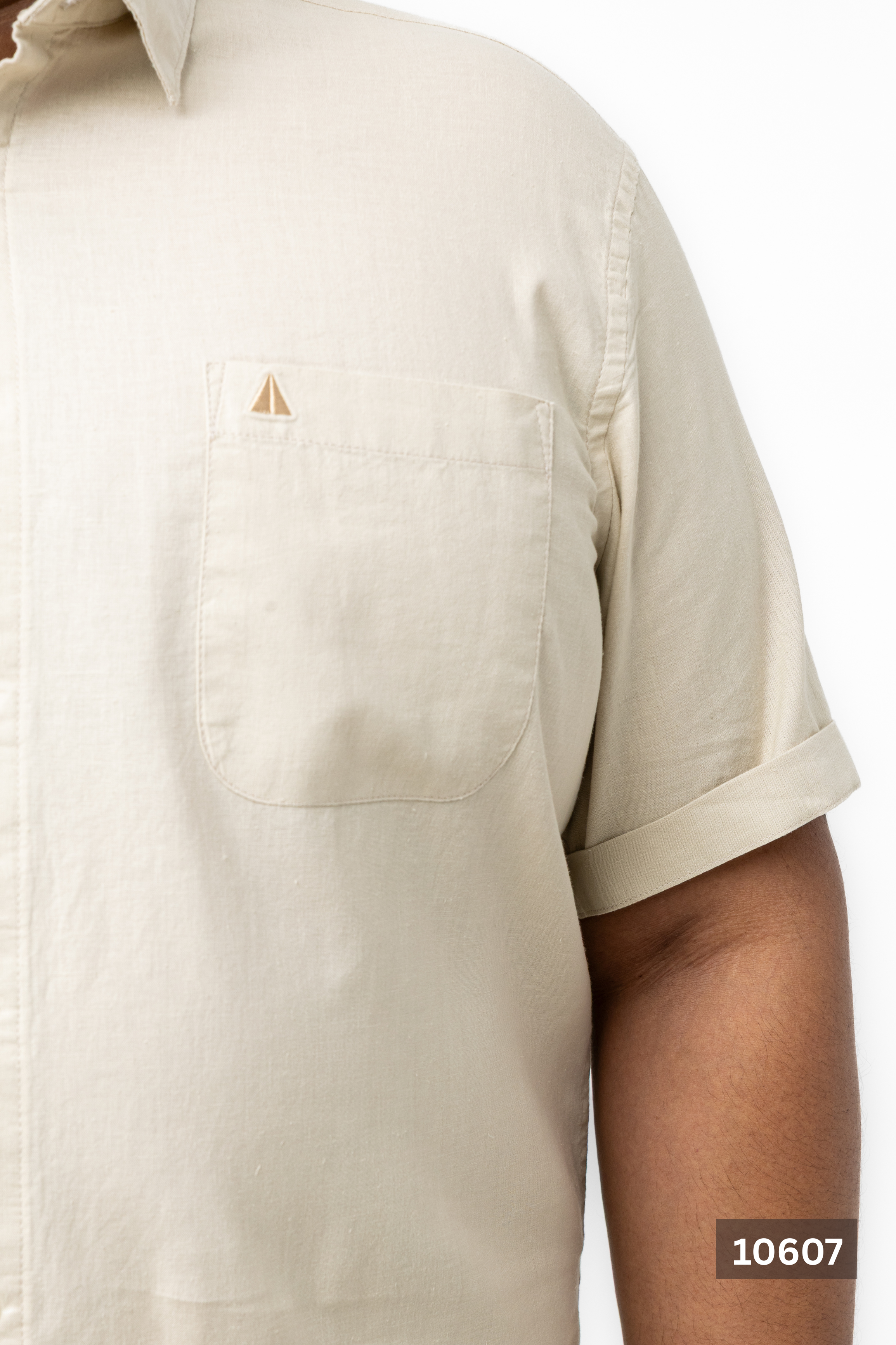 Plus Size Linen Cotton Shirt – Sand Beige | AnationZ