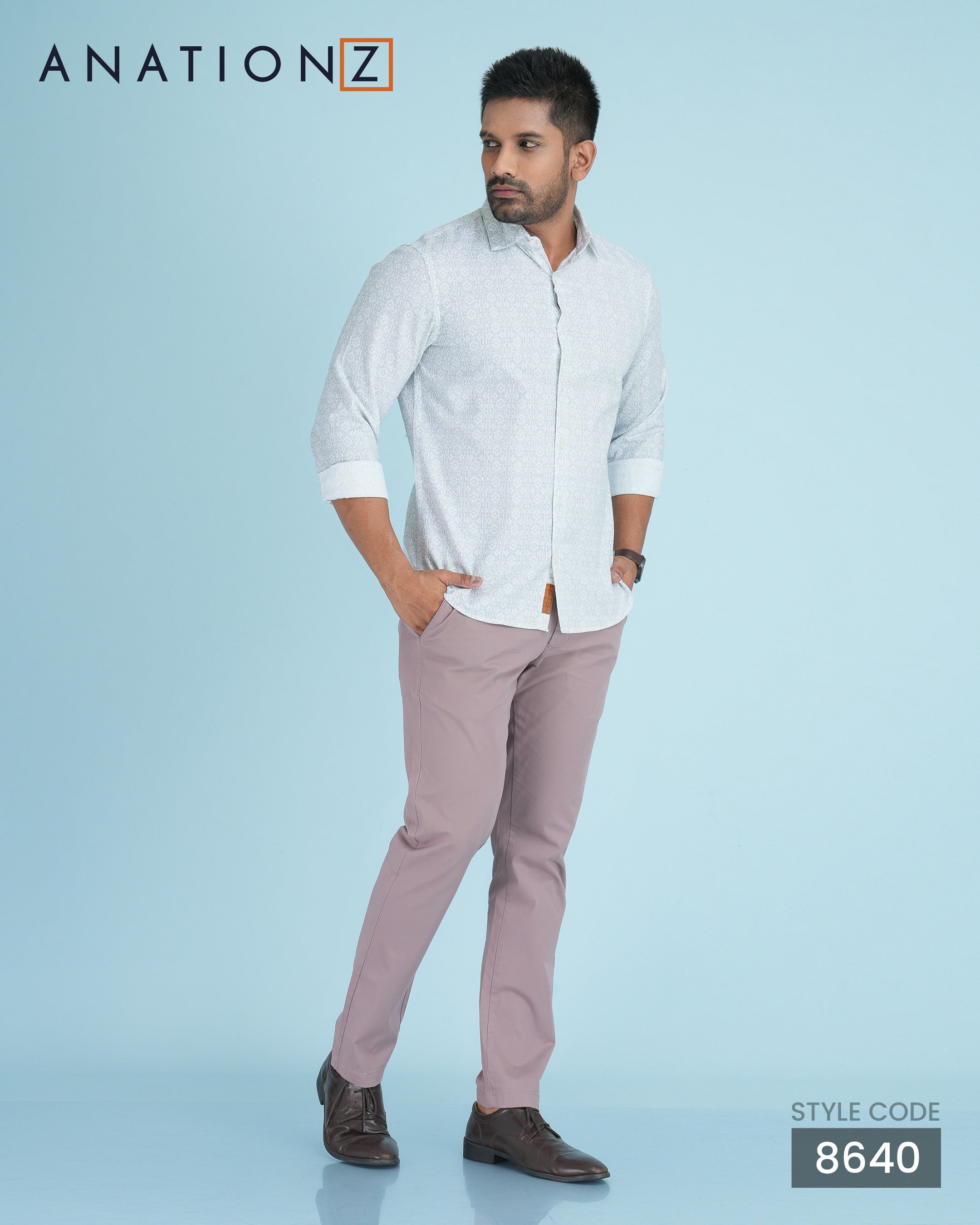 2-Ply formal Chinos - Mauve
