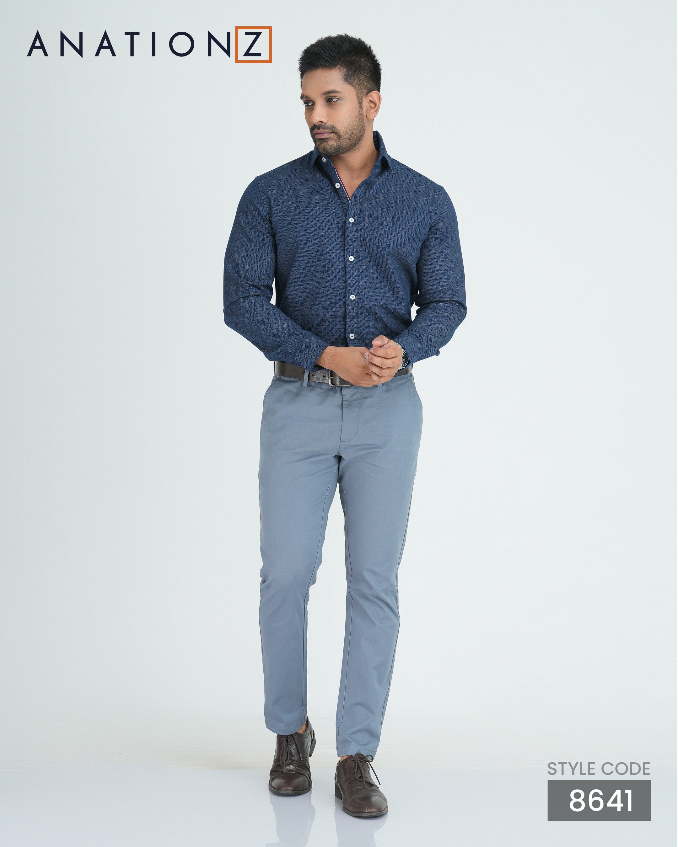 2-Ply formal Chinos - Stone Grey