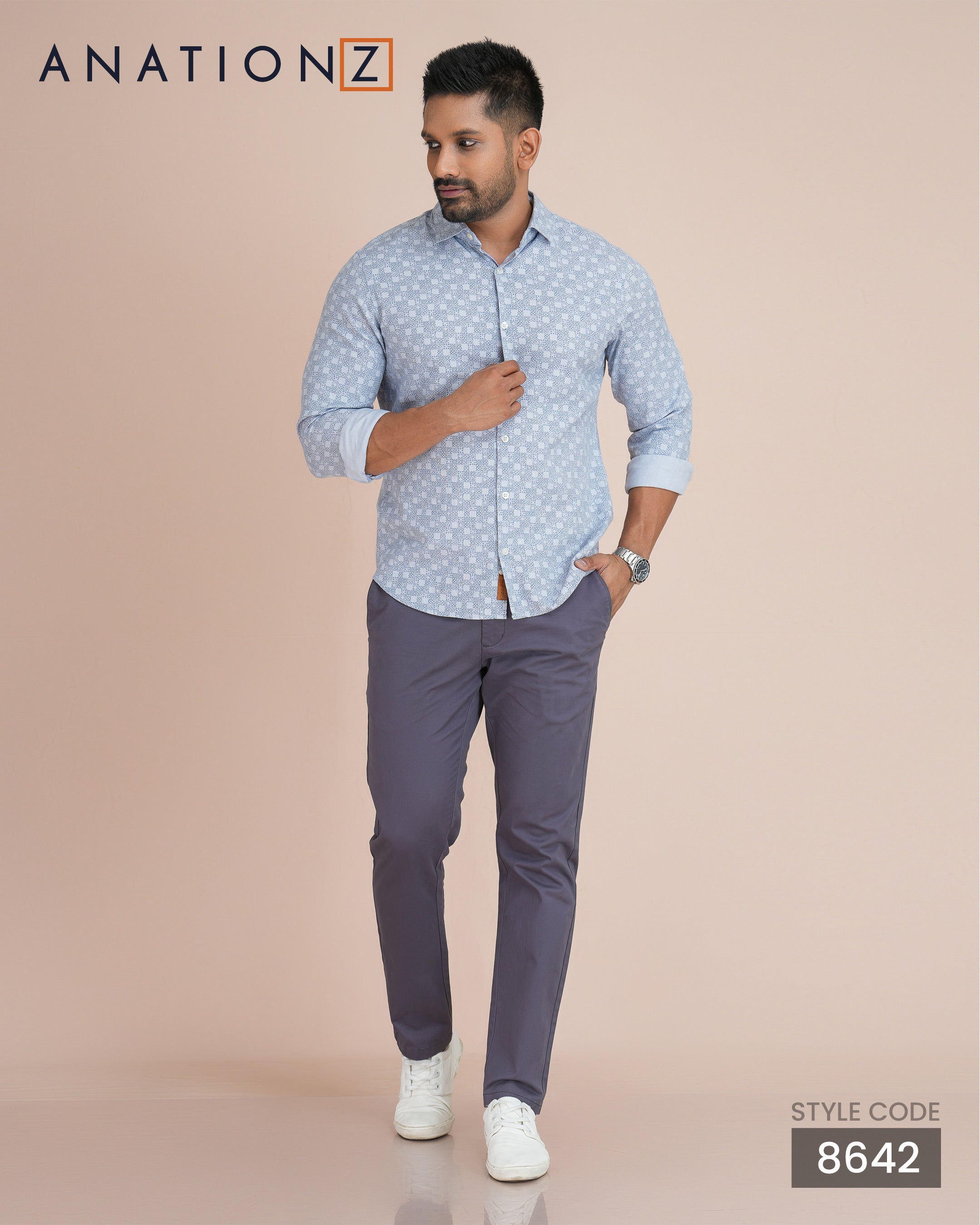 2-Ply formal Chinos - Dark Grey