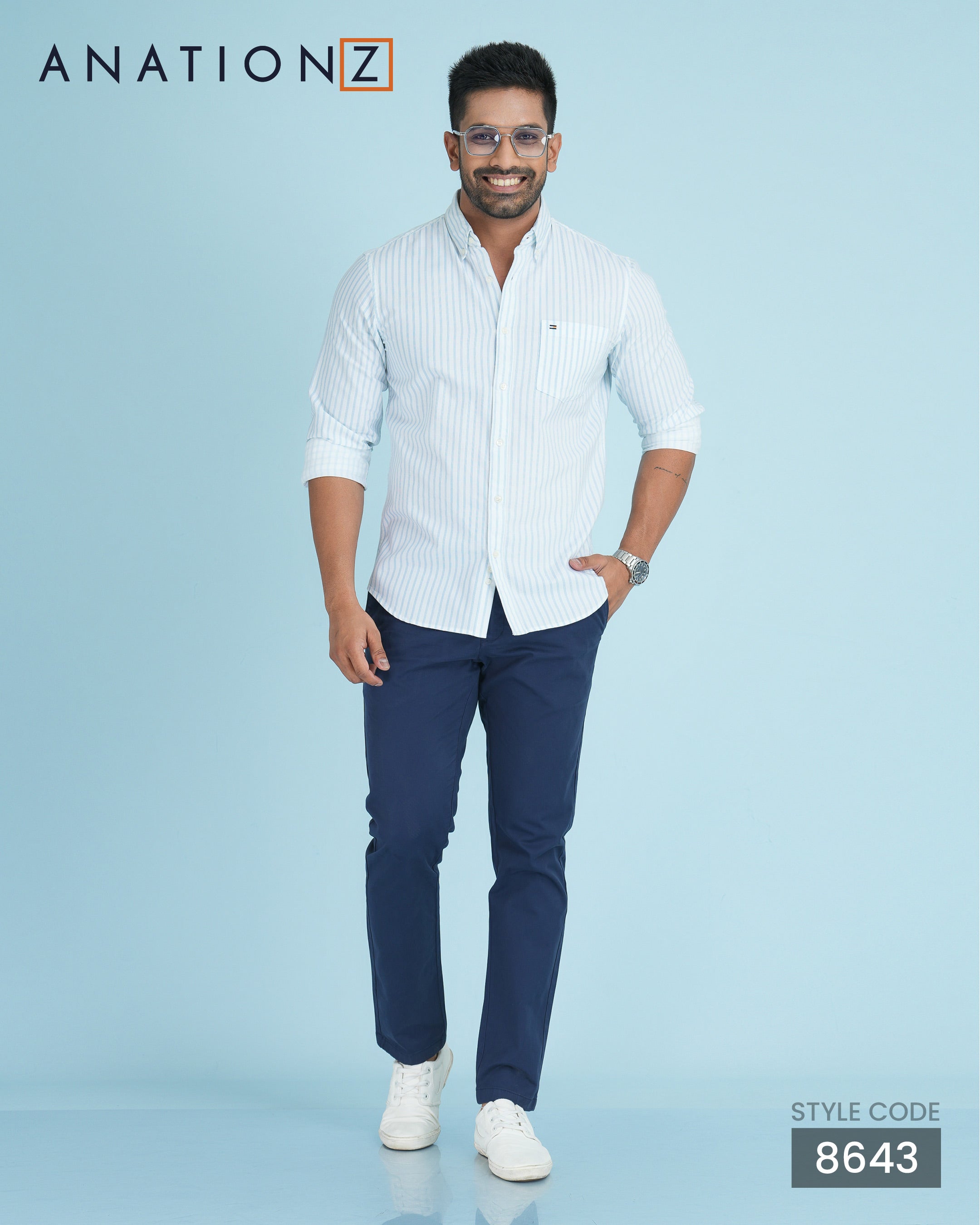 2-Ply formal Chinos - Navy Blue