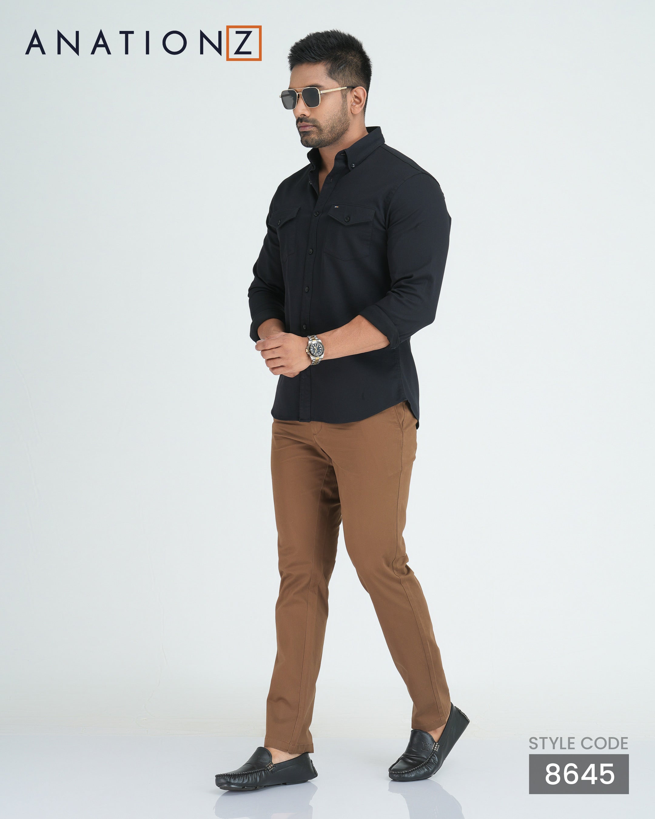 2-Ply formal Chinos - Brown