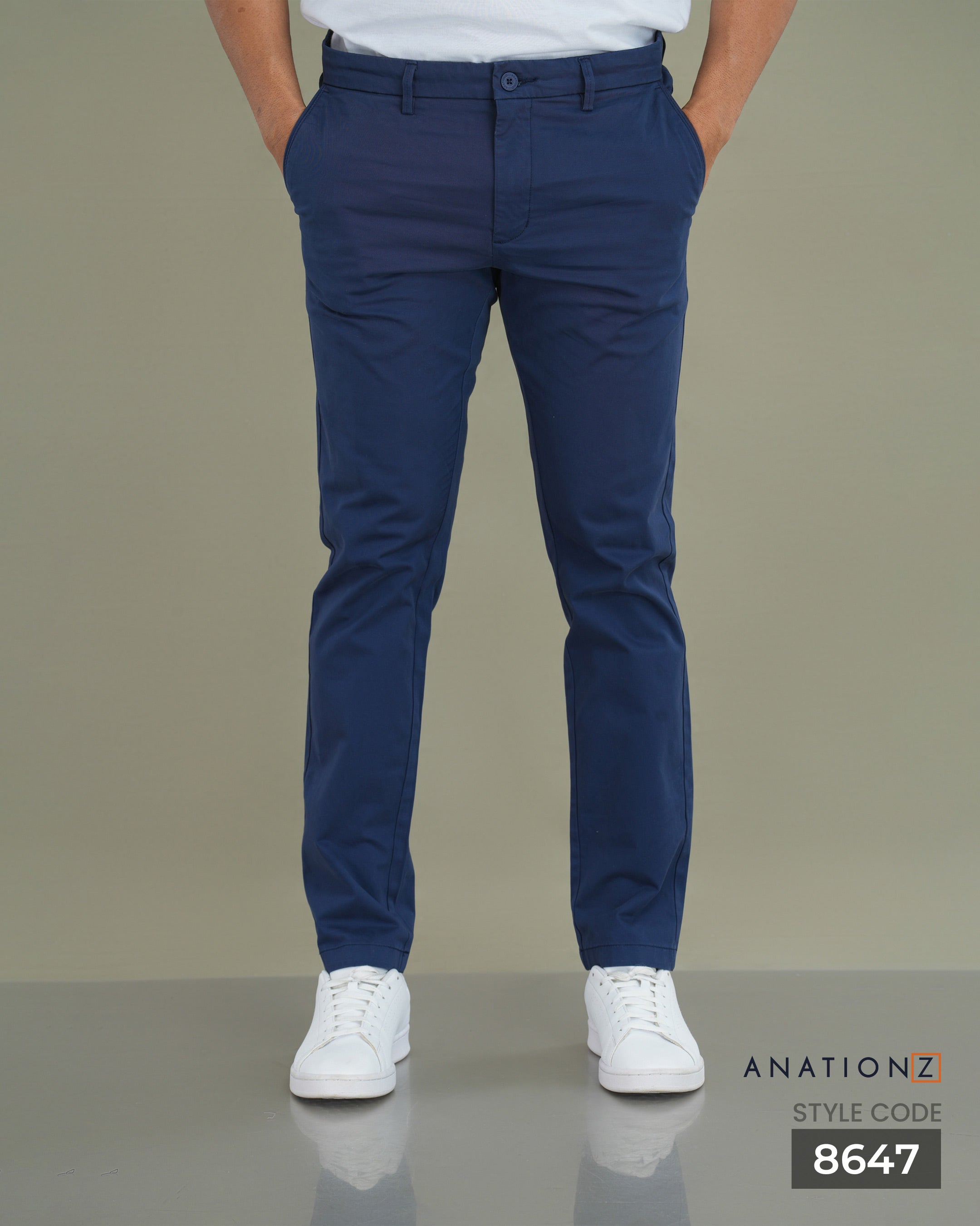 2-Ply formal Chinos - Blue