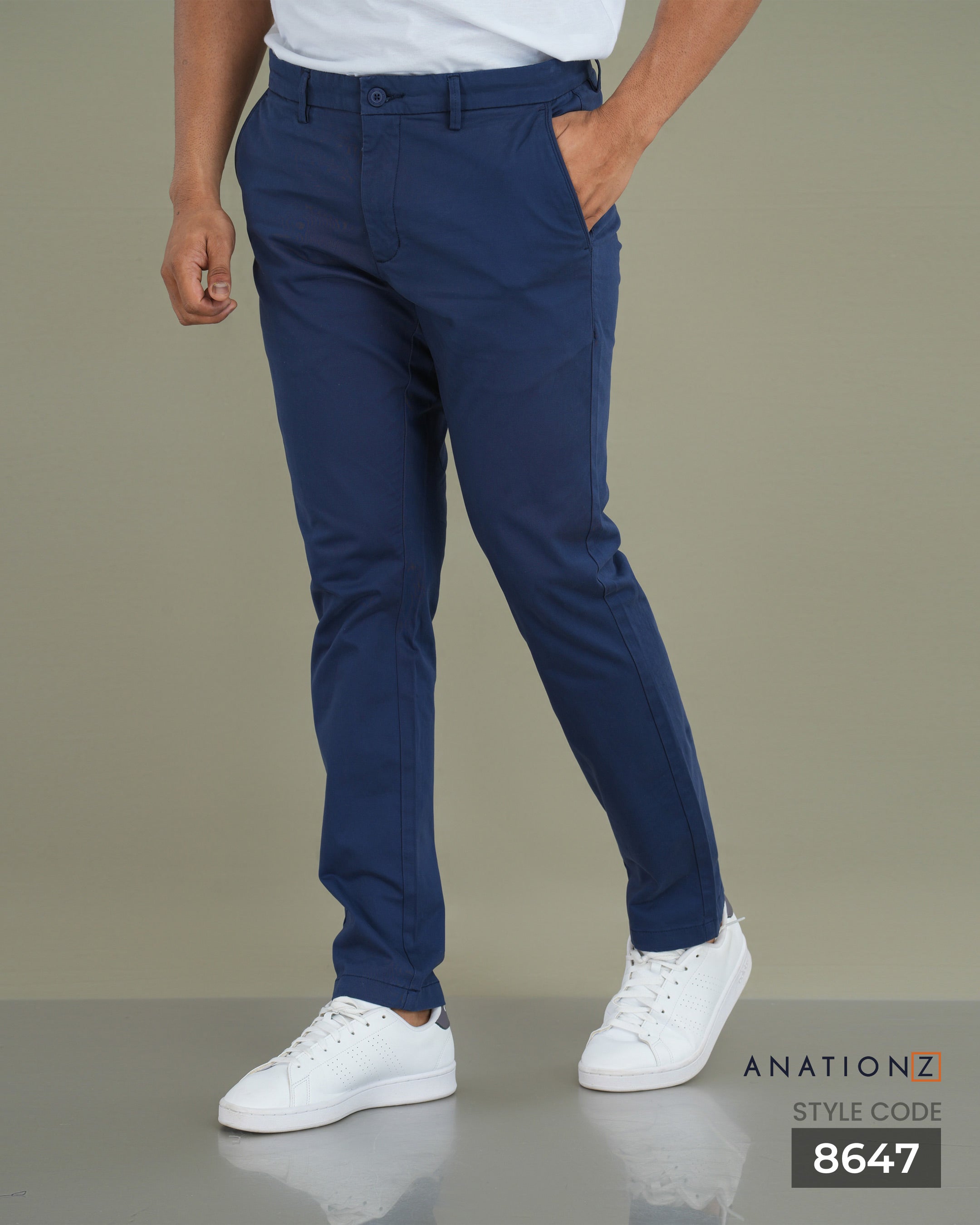 2-Ply formal Chinos - Blue