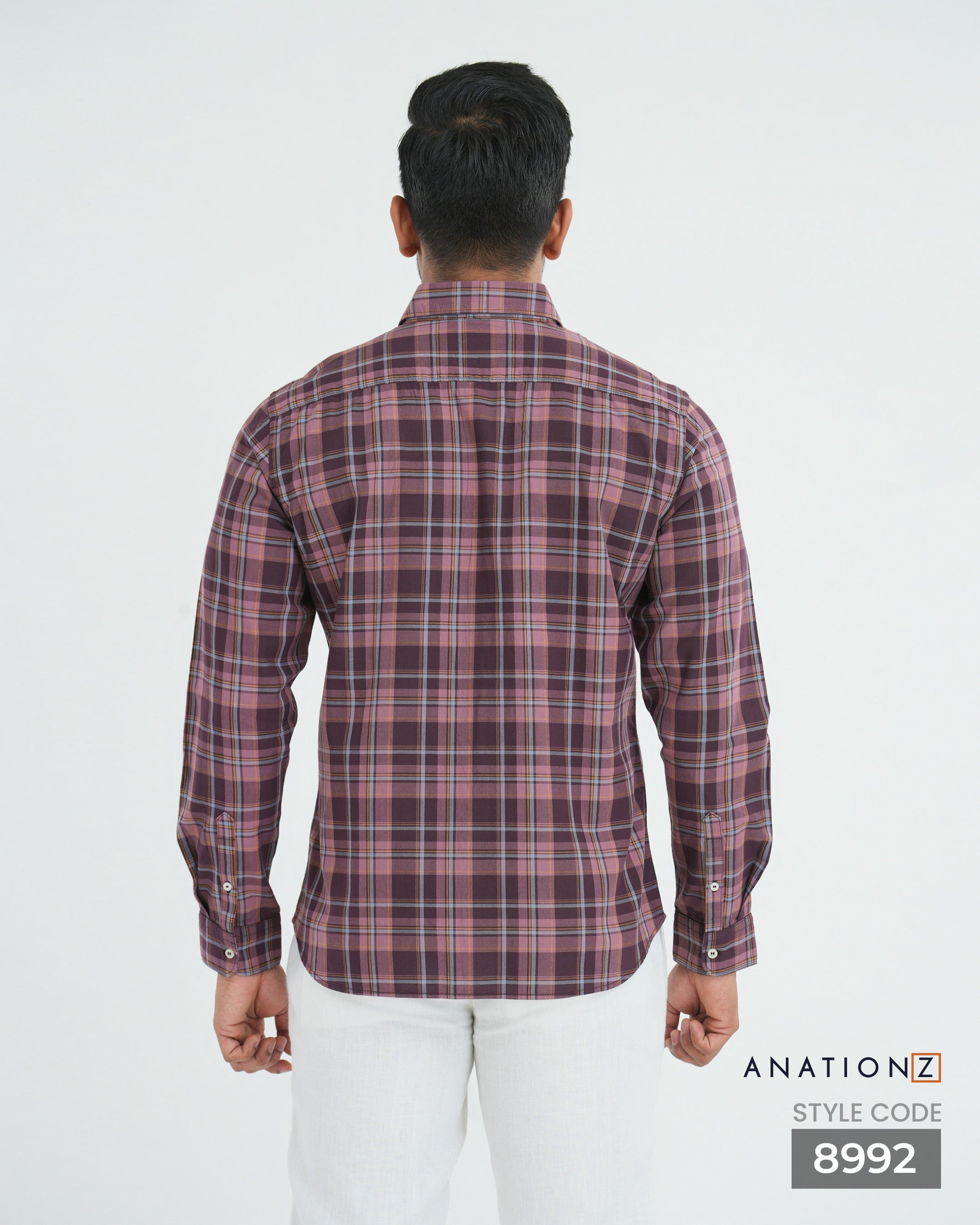 Classic Cotton Checked Shirt - Maroon