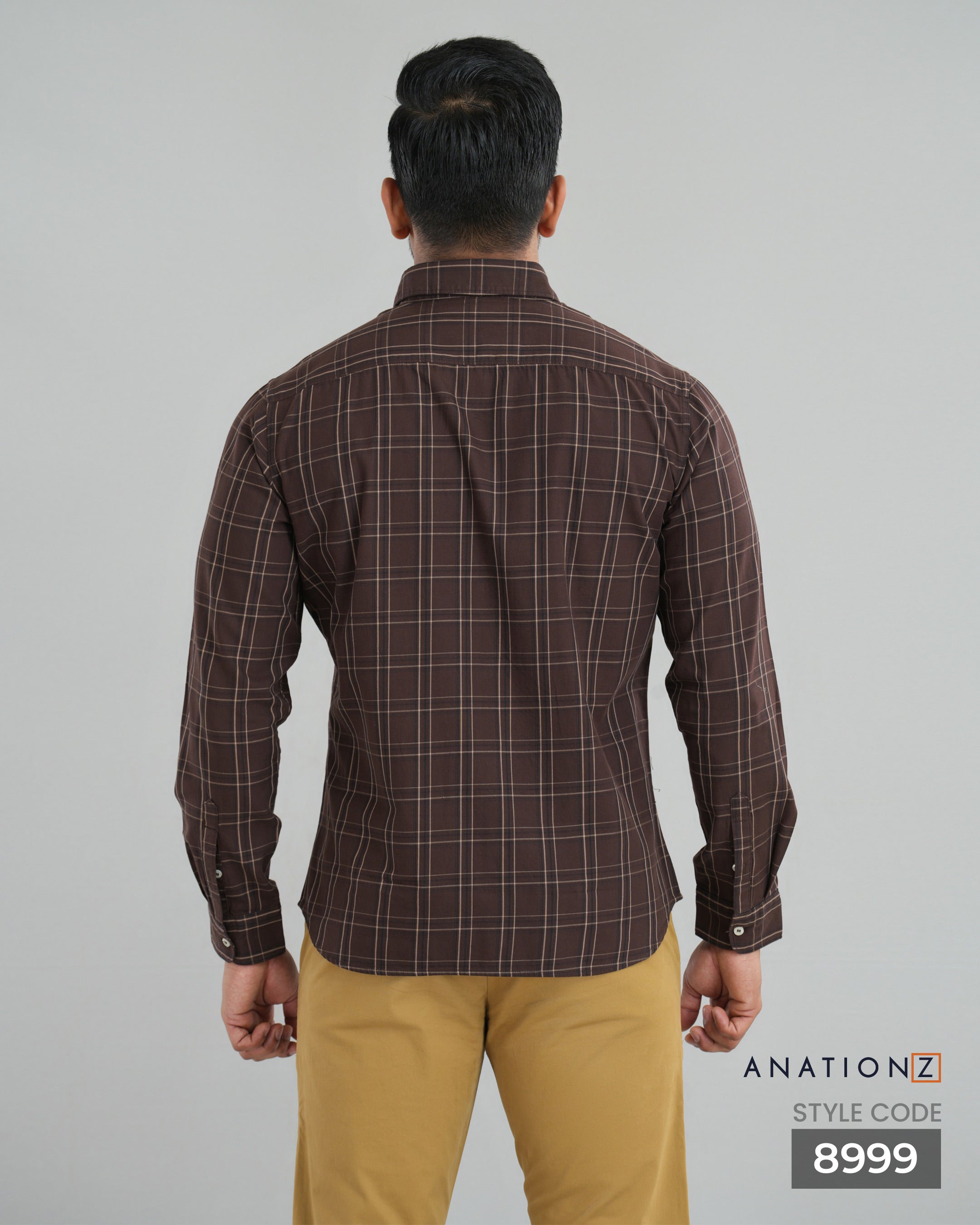 Classic Cotton Checked Shirt - Mocha