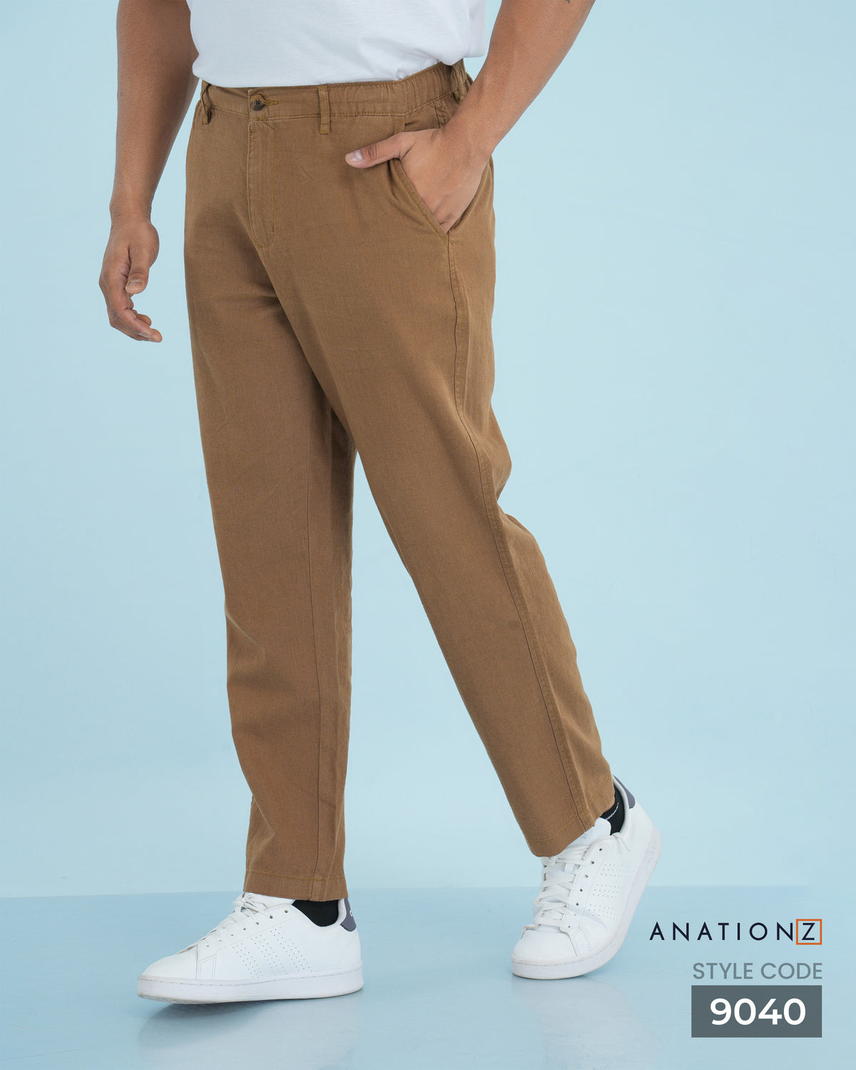 AnationZ Heritage Linen Relaxed Pant - Espresso Sri Lanka