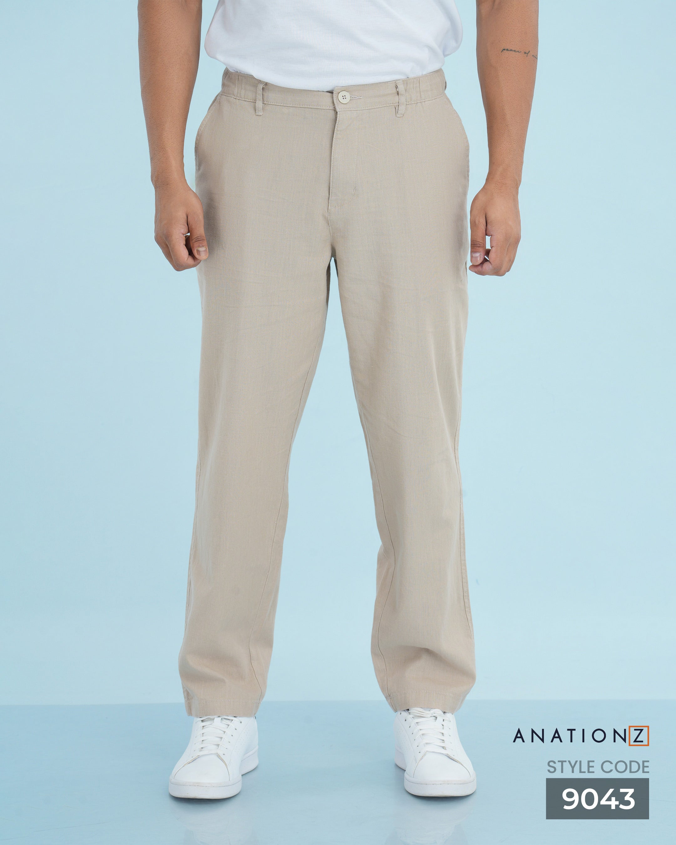 AnationZ Heritage Linen Relaxed Pant - Aged Ivory Sri Lanka