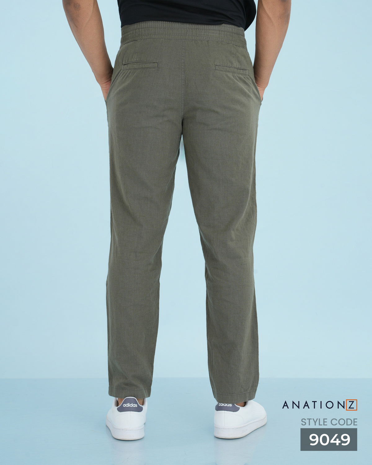 AnationZ Heritage Linen Relaxed Pant - Olive Ground Sri Lanka