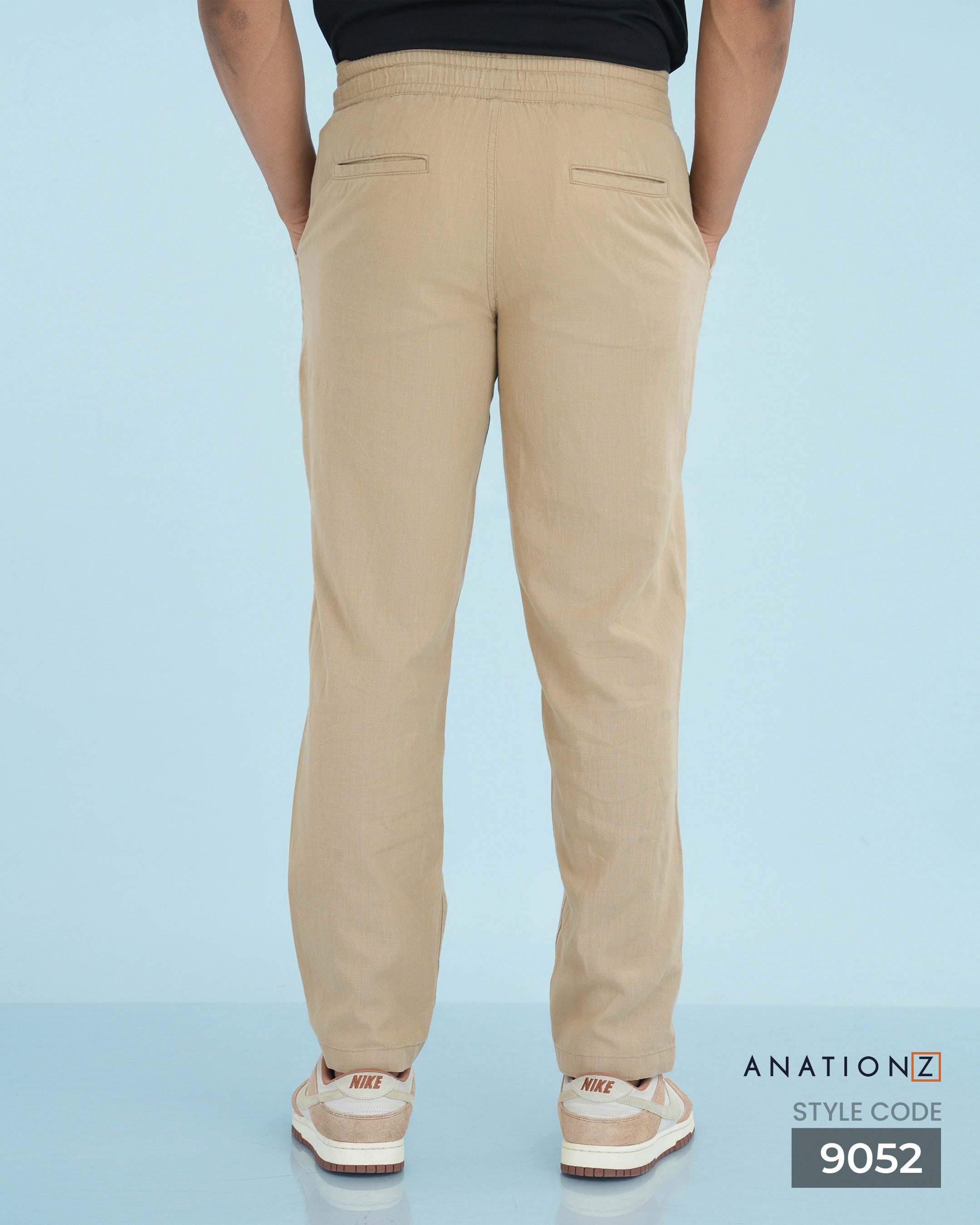 Heritage Linen Cotton Relaxed Pant - Beige