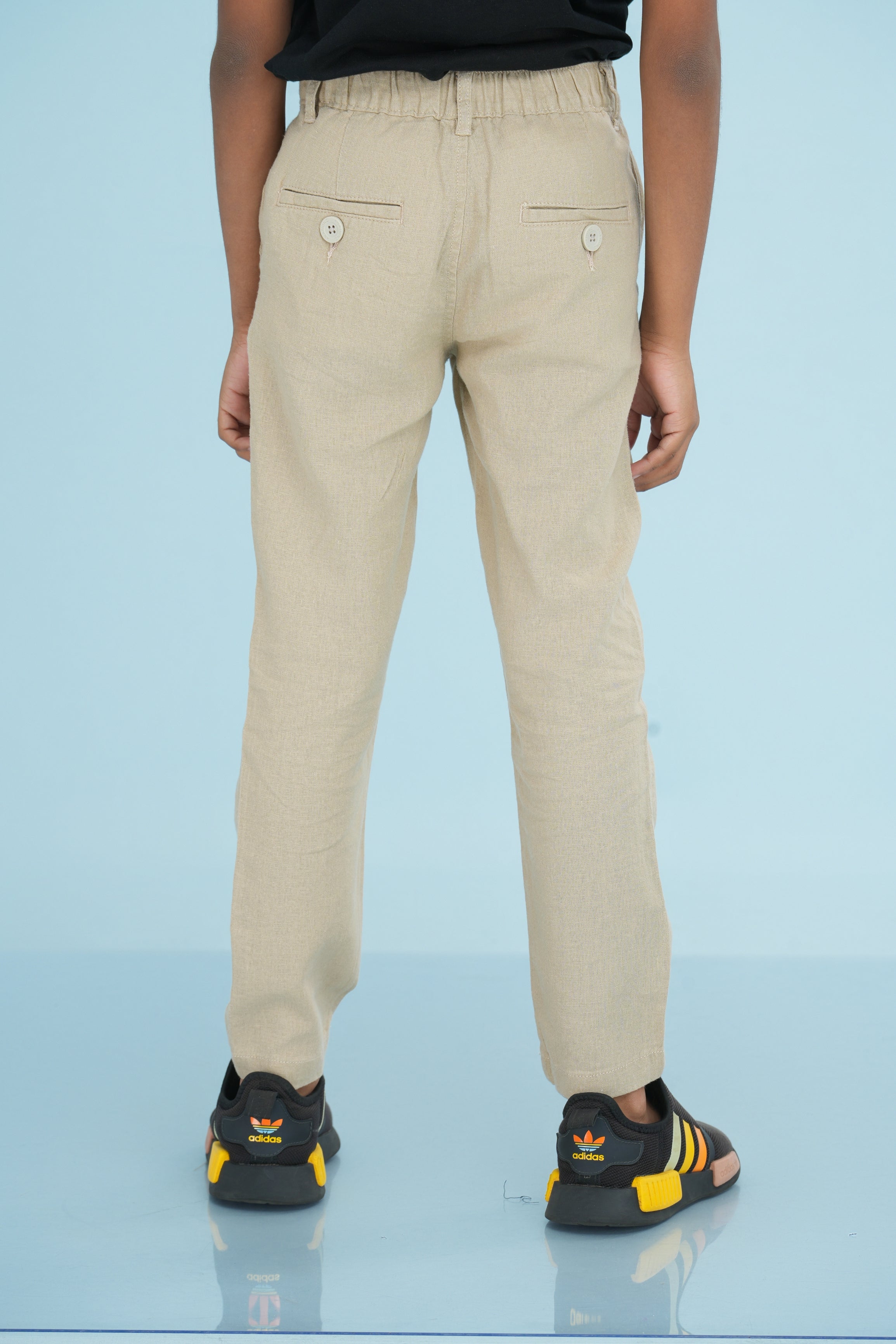 Kids' Linen Rayon Regular Pant – Beige | AnationZ Junior