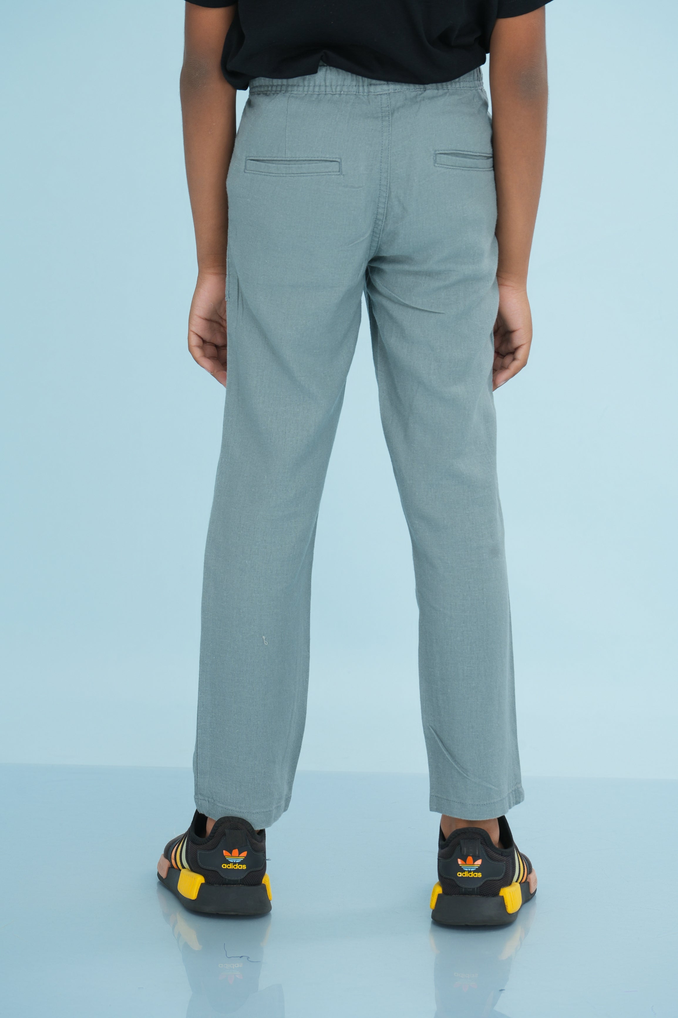 Kids' Linen Rayon Regular Pant – Grey | AnationZ Junior