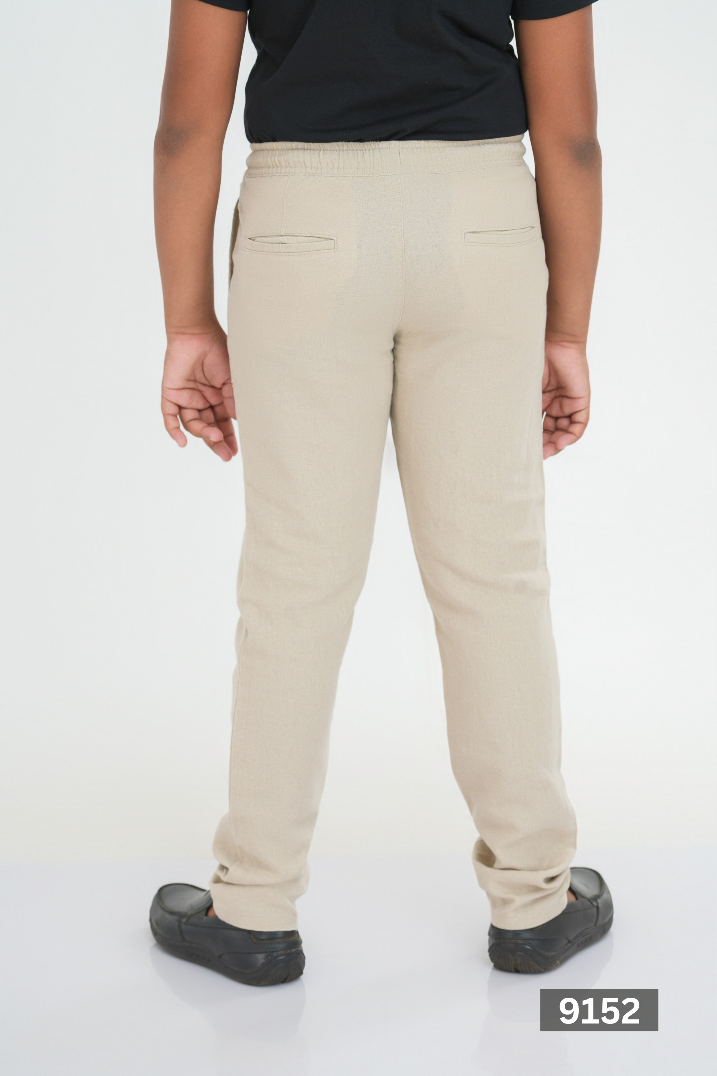 Kids' Linen Cotton Regular Pant – Natural | AnationZ Junior